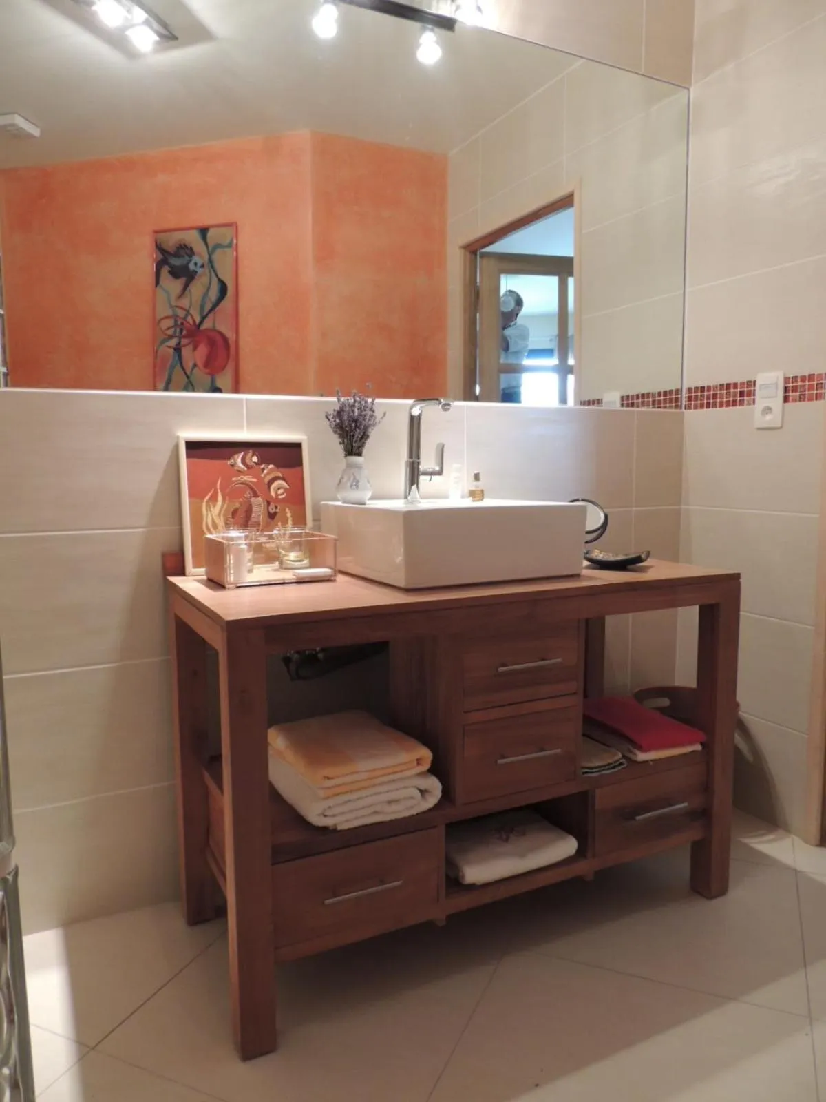 Bathroom in Château Serigues