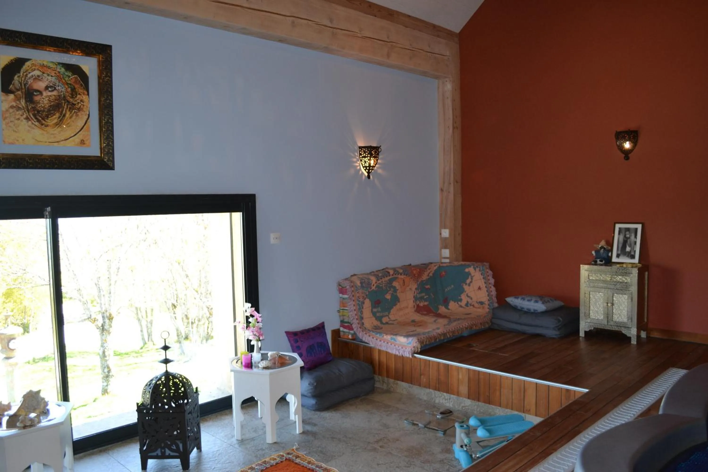 Living room in Château Serigues