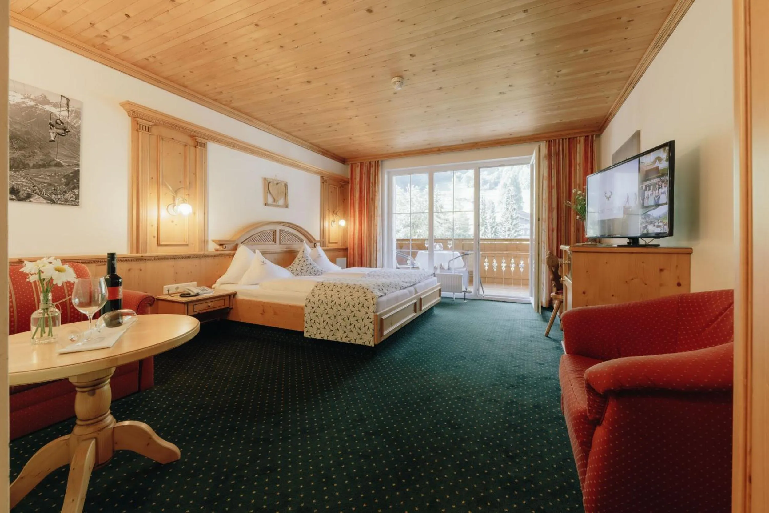 Photo of the whole room, Bed in Hotel Hirschen