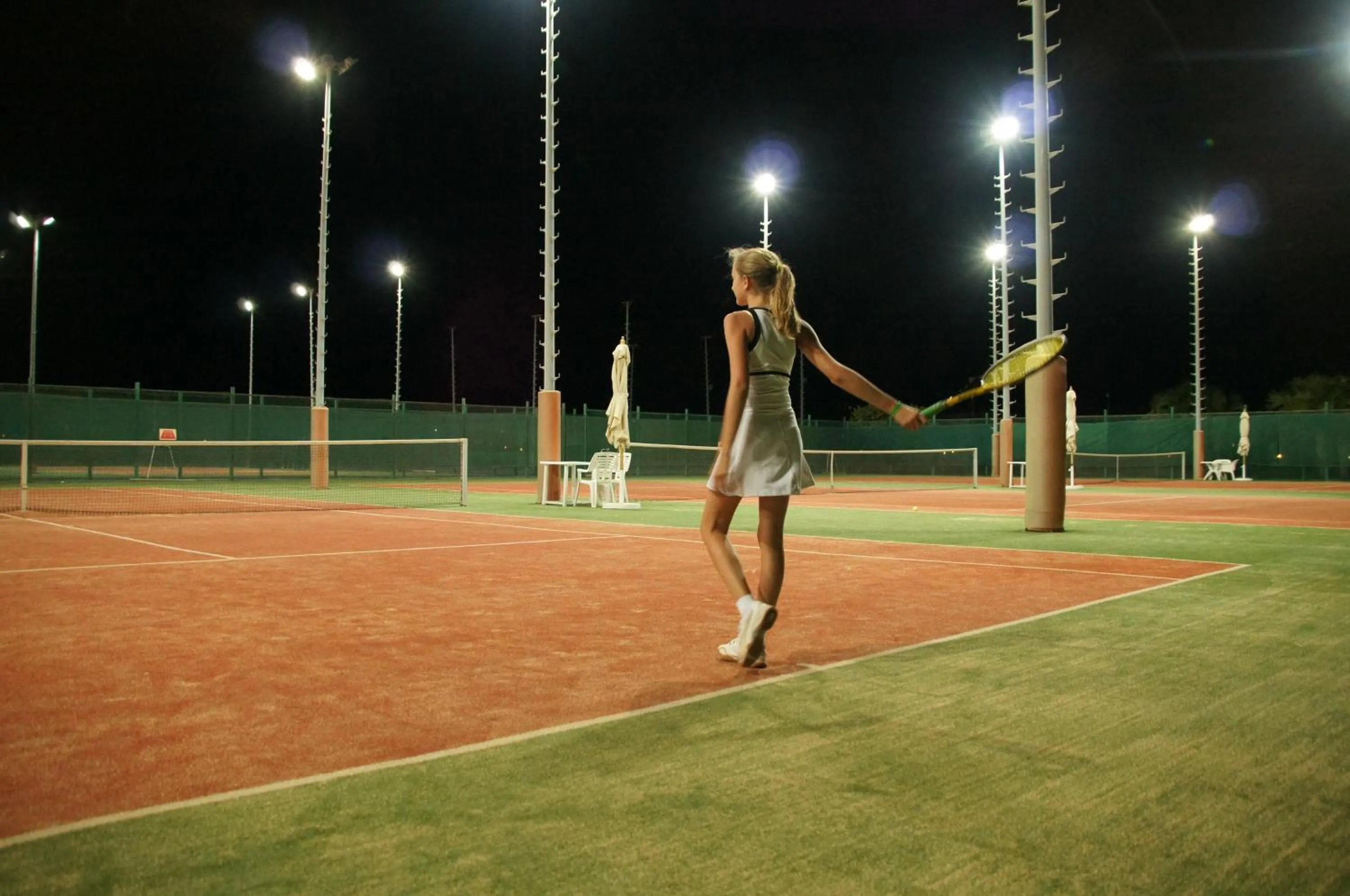 Tennis court in Cleopatra Luxury Resort Makadi Bay