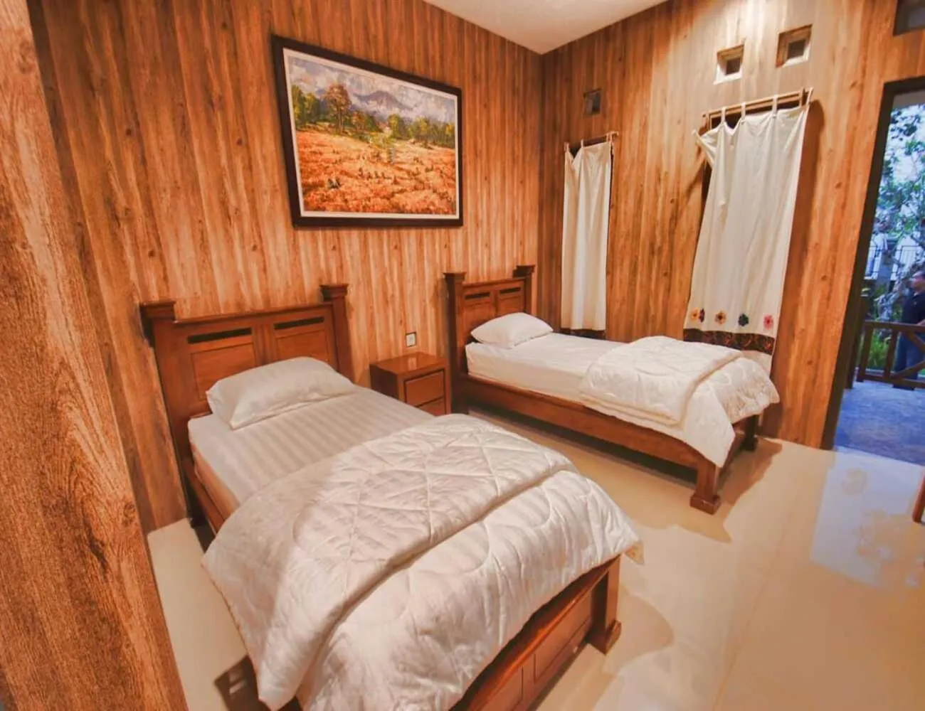 Bed in Omah Joglo Semarang