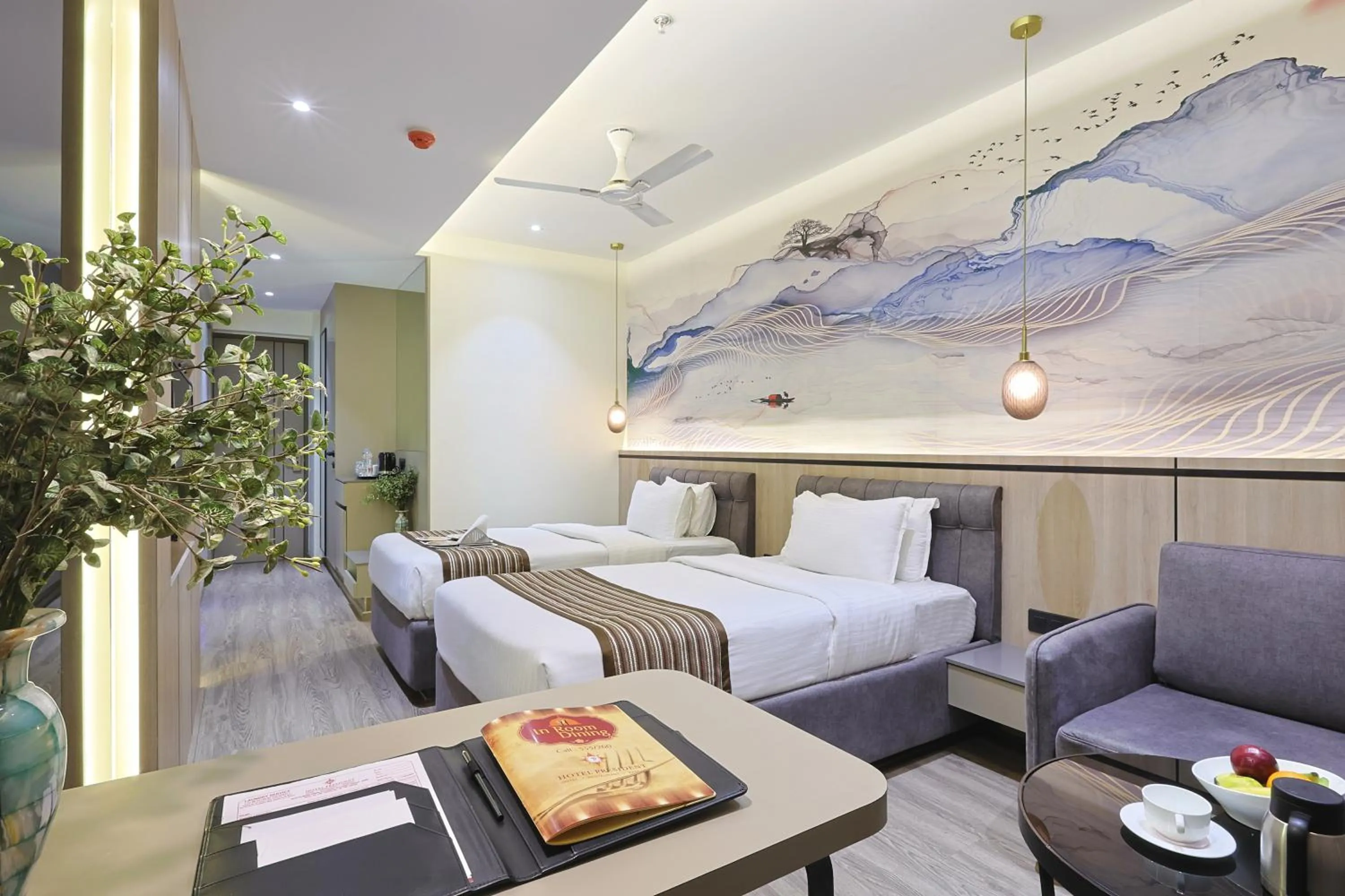 Bedroom in Hotel President