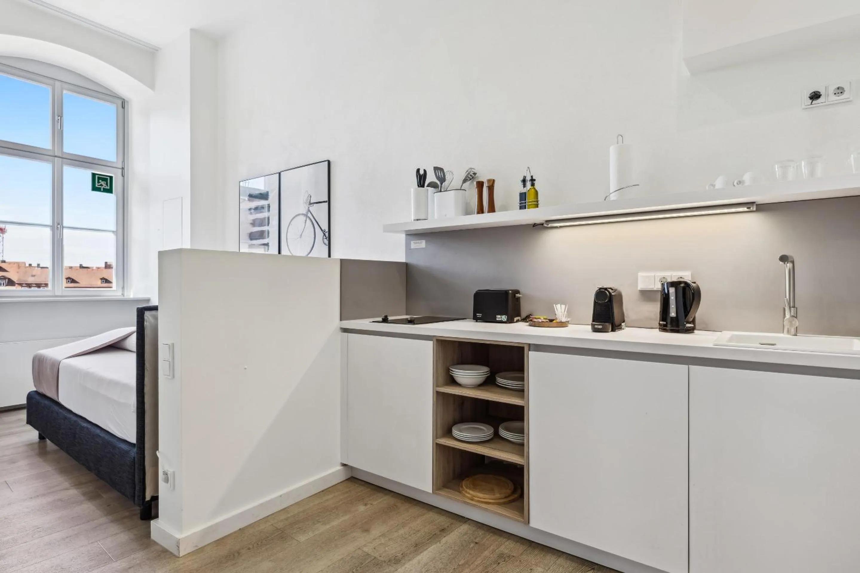 Coffee/tea facilities in Limehome Bamberg Maximiliansplatz