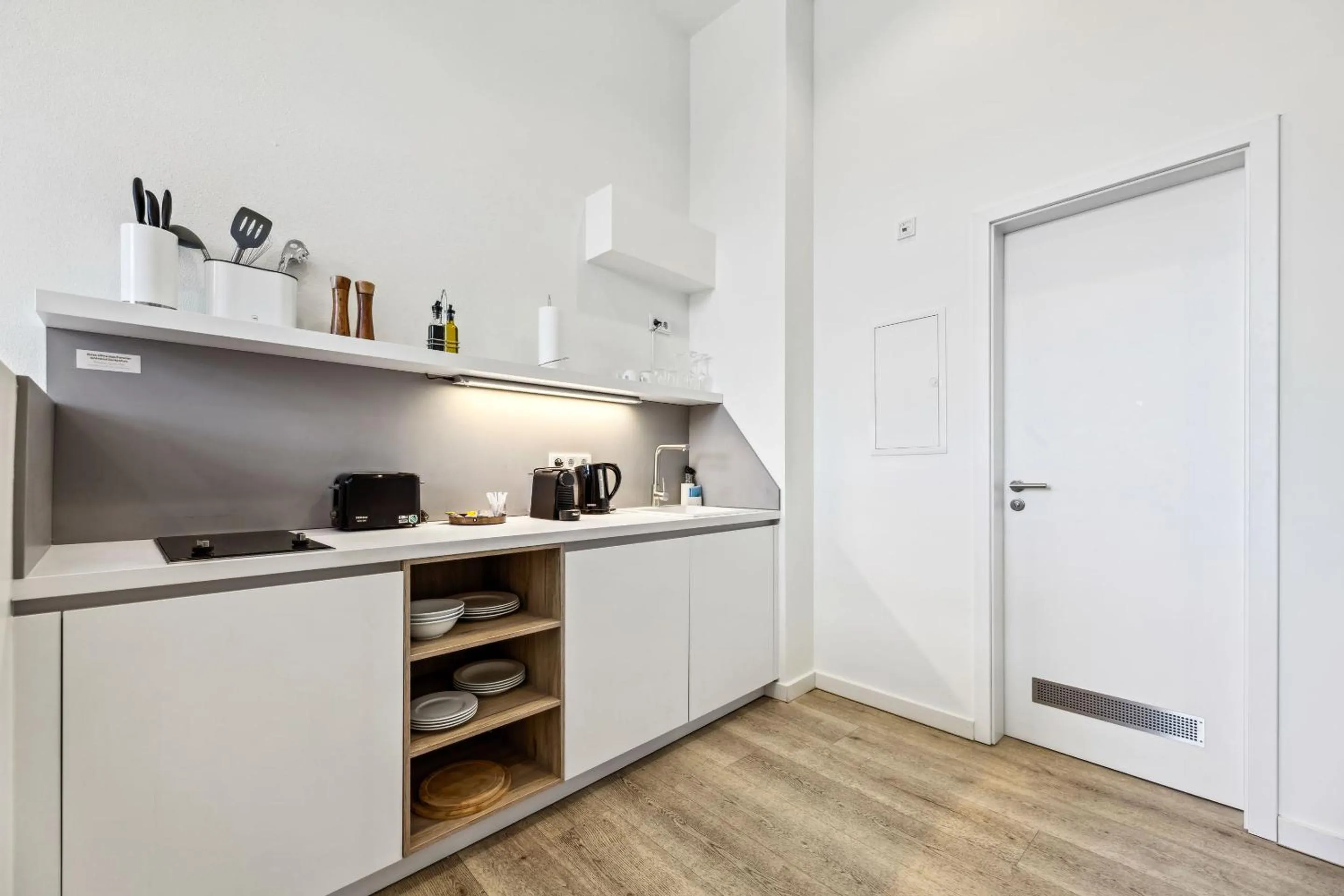 Kitchen or kitchenette in Limehome Bamberg Maximiliansplatz