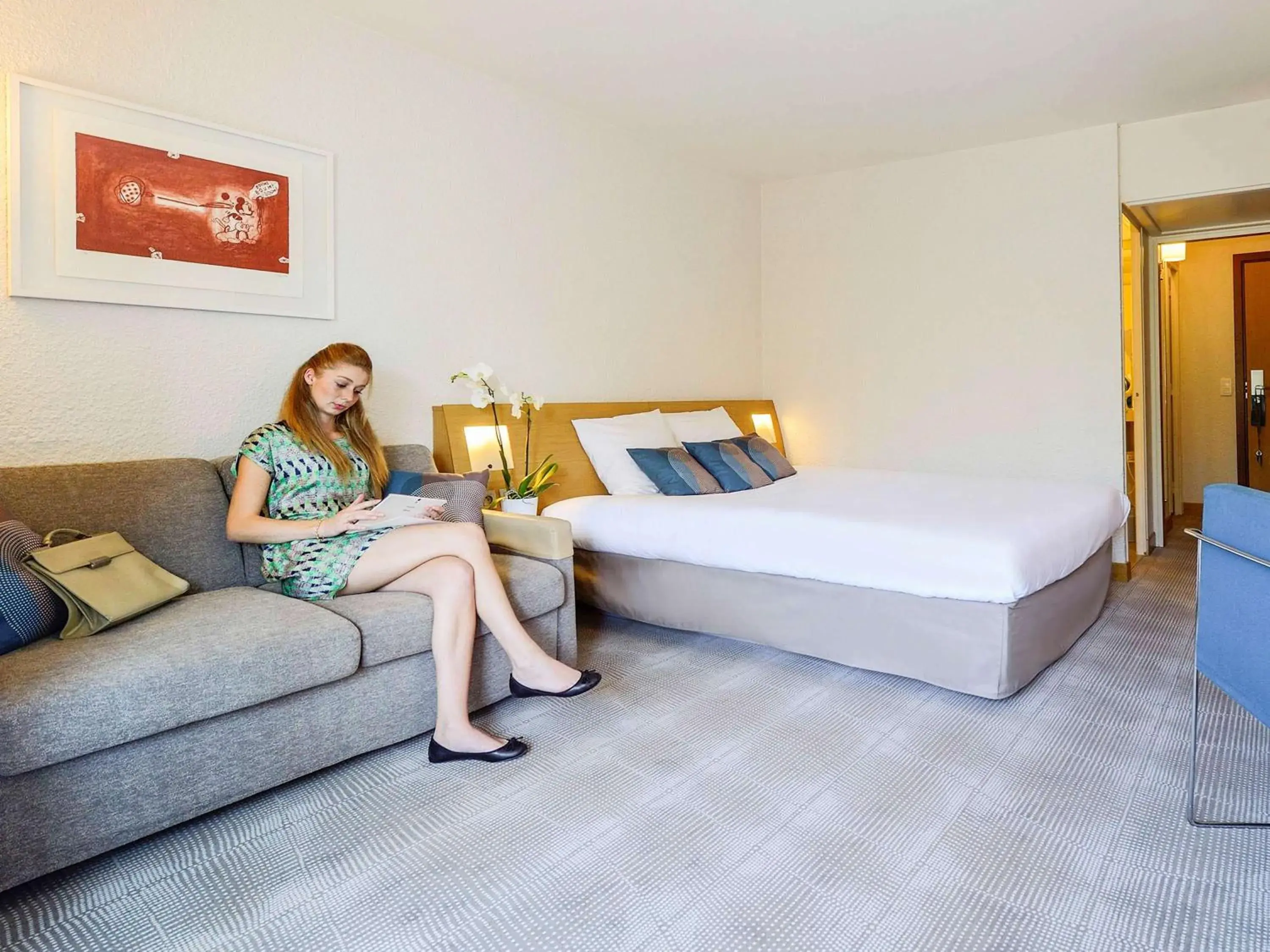 Standard Double Room with Sofa Bed in Novotel Avignon Nord Standard Double Room with Sofa Bed in Novotel Avignon Nord