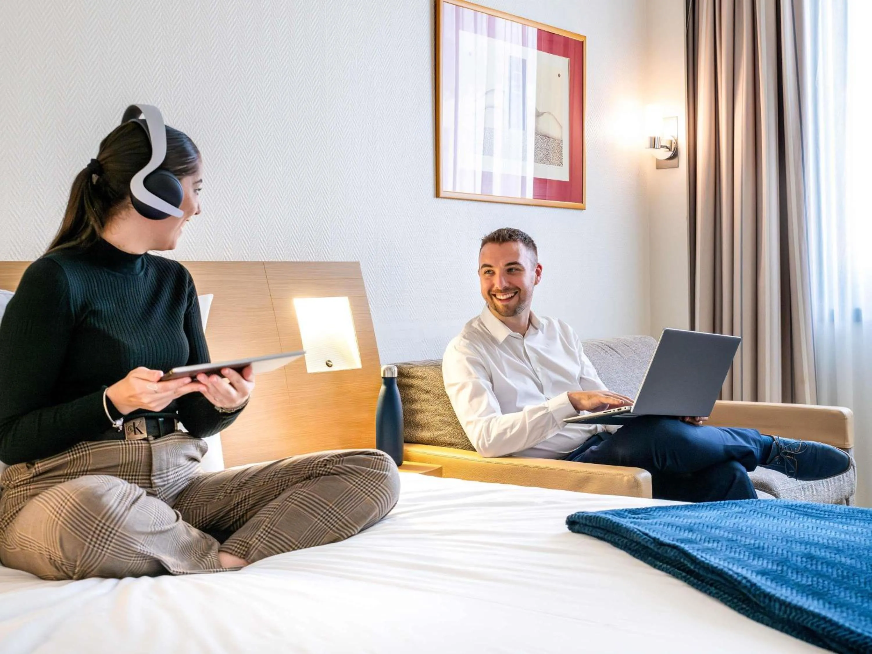 Bedroom in Novotel Grenoble Centre