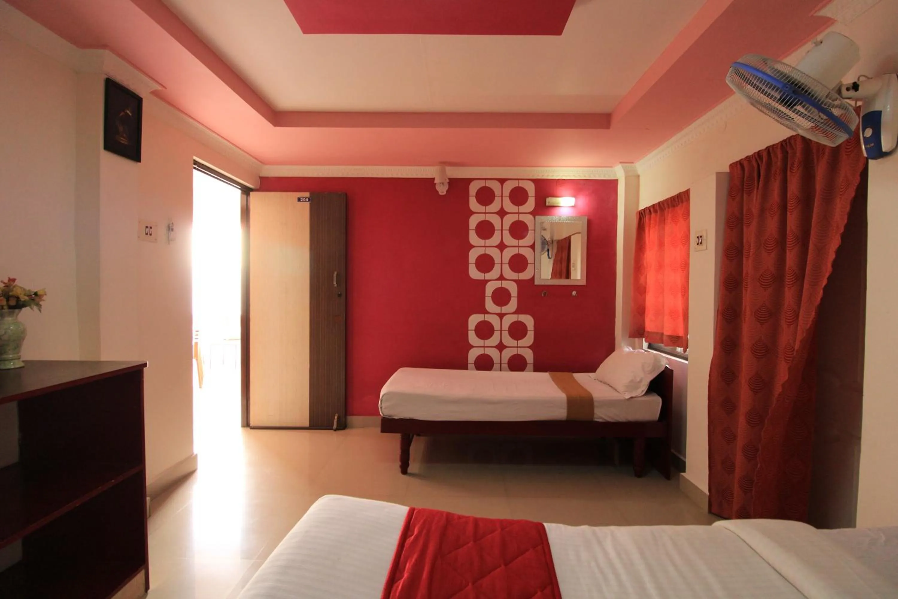 Bed in Just Guest House, Chennai Airport