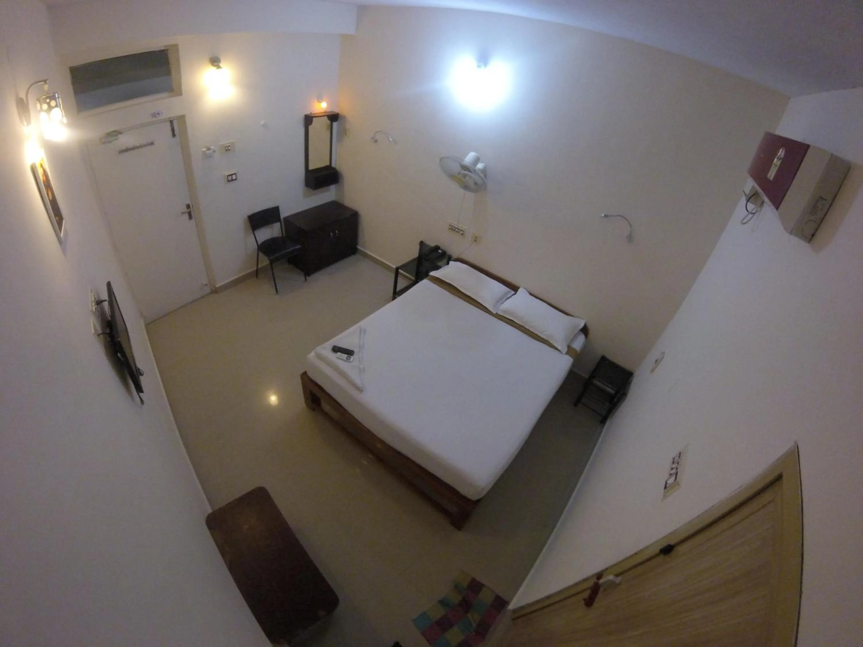 Photo of the whole room, Bed in Just Guest House, Chennai Airport