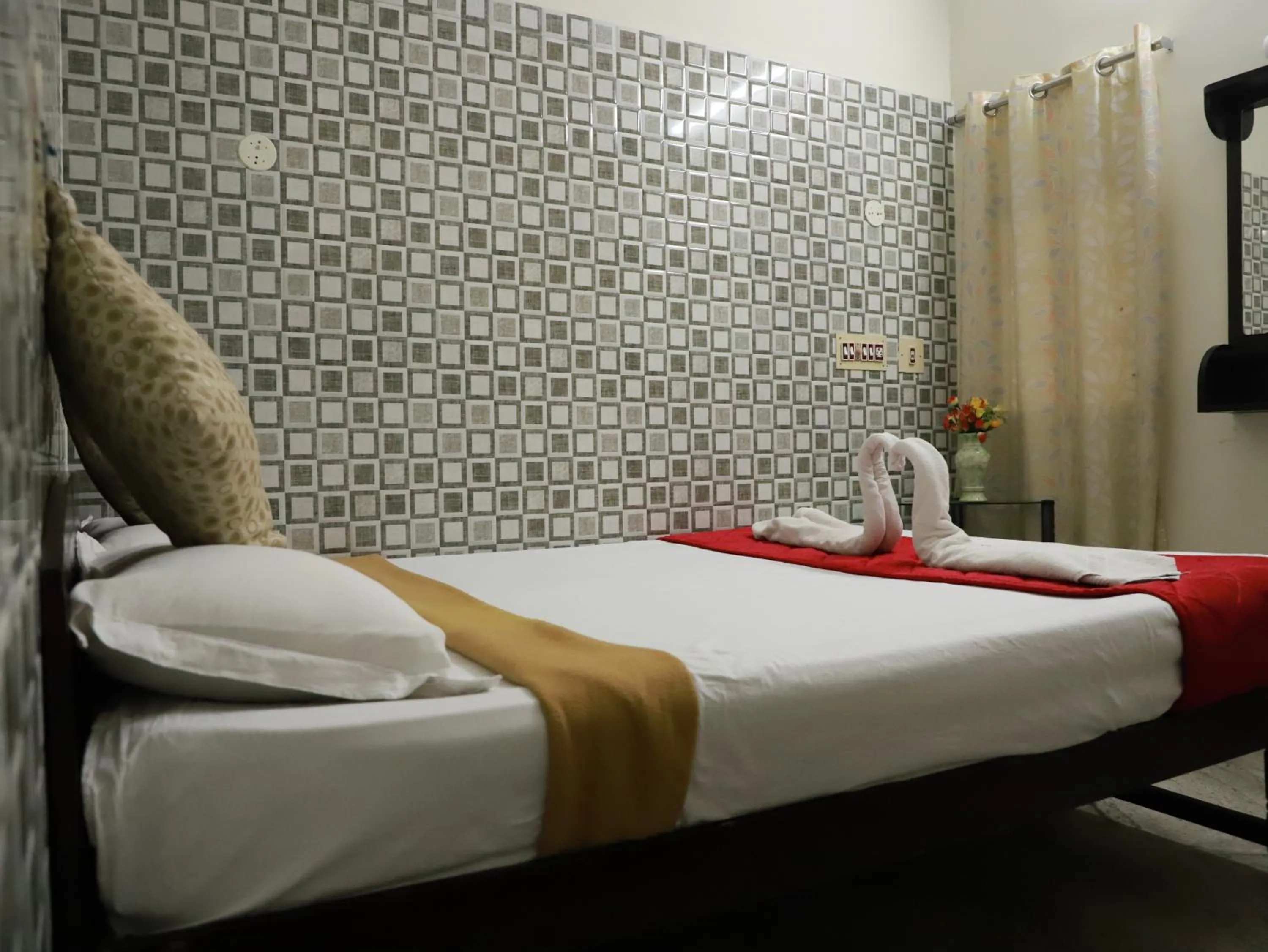 Bed in Just Guest House, Chennai Airport