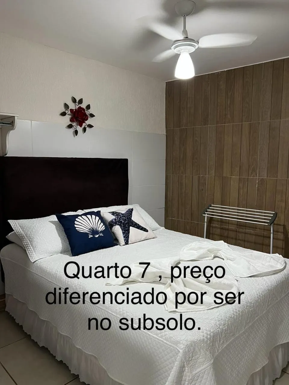 Bed in Pousada Casa Serra Alves