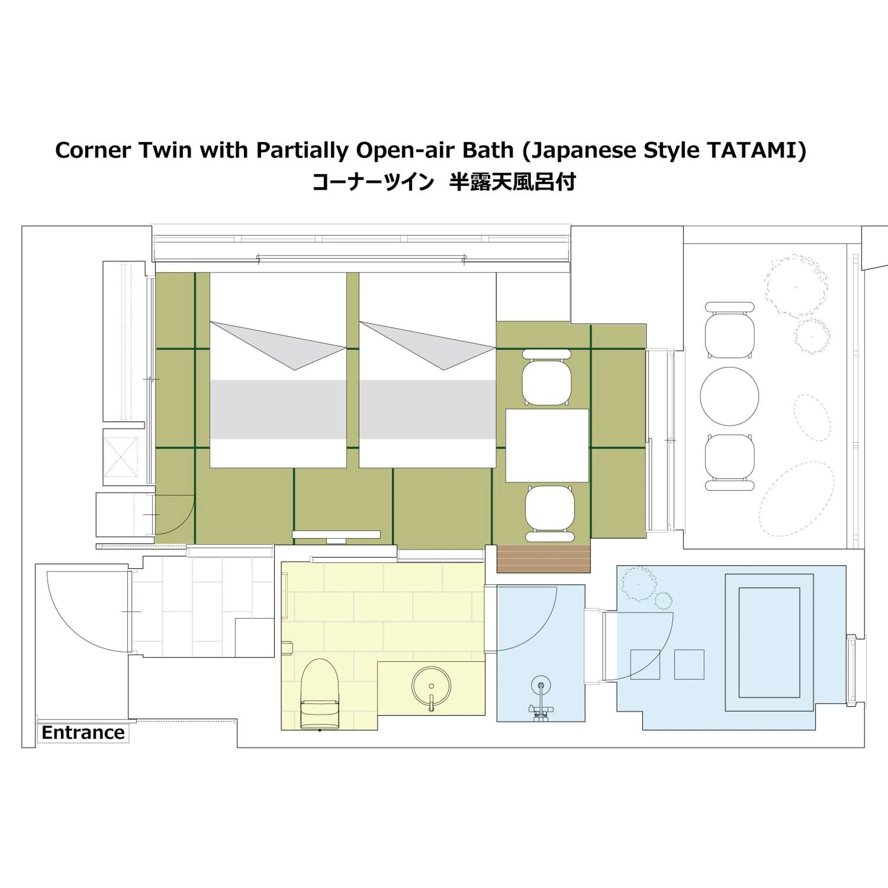 Floor plan in PROSTYLE RYOKAN TOKYO ASAKUSA
