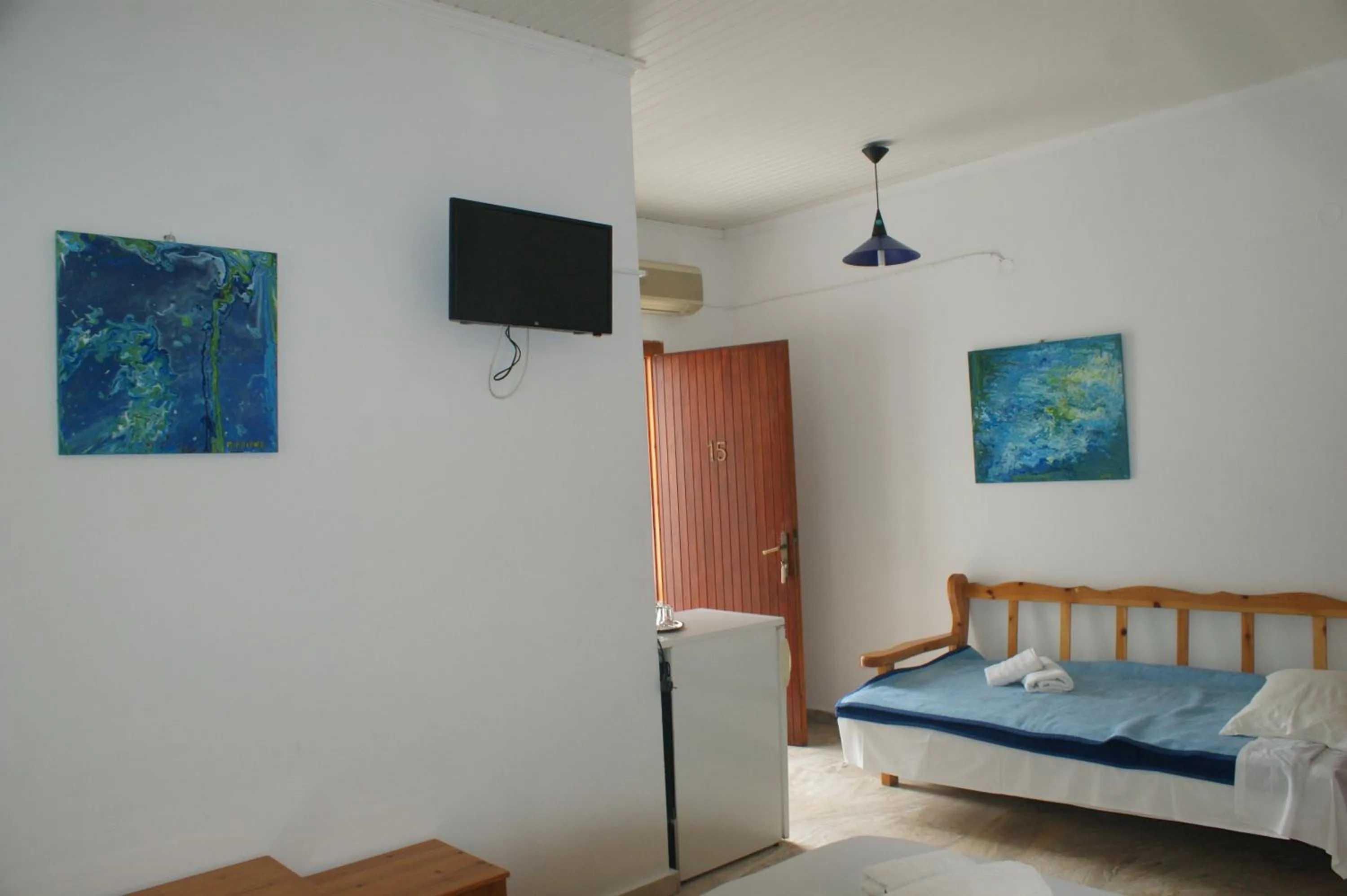 Bed in Hotel Eleftheria