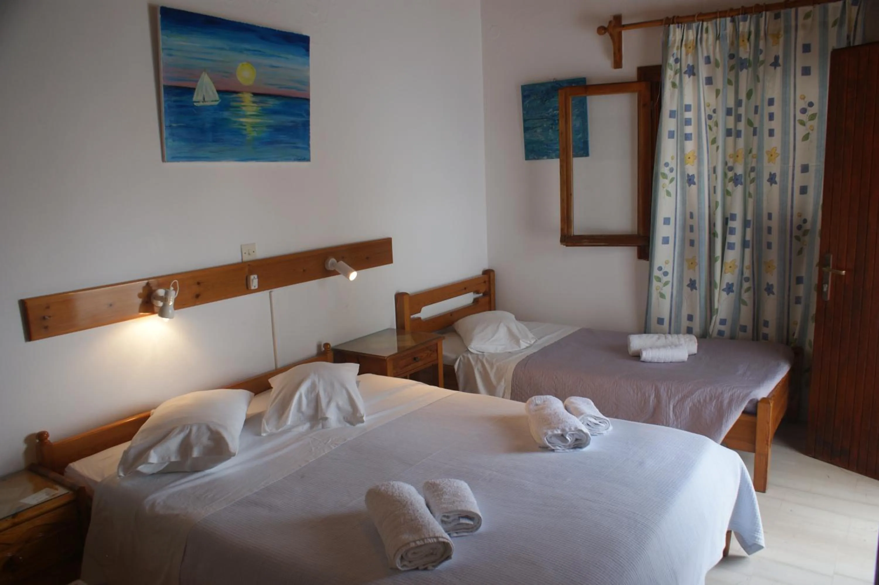 Bed in Hotel Eleftheria