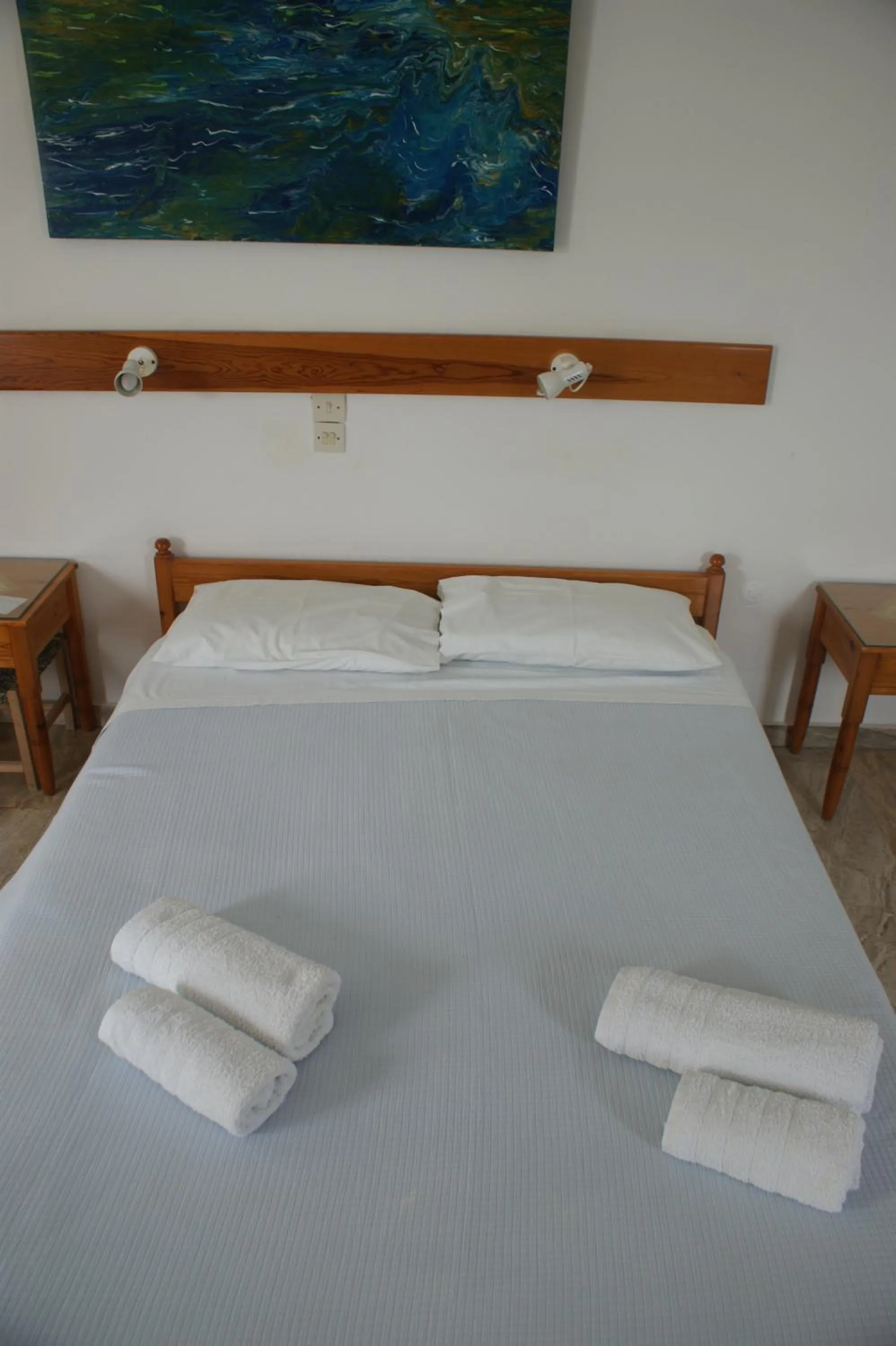 Bed in Hotel Eleftheria