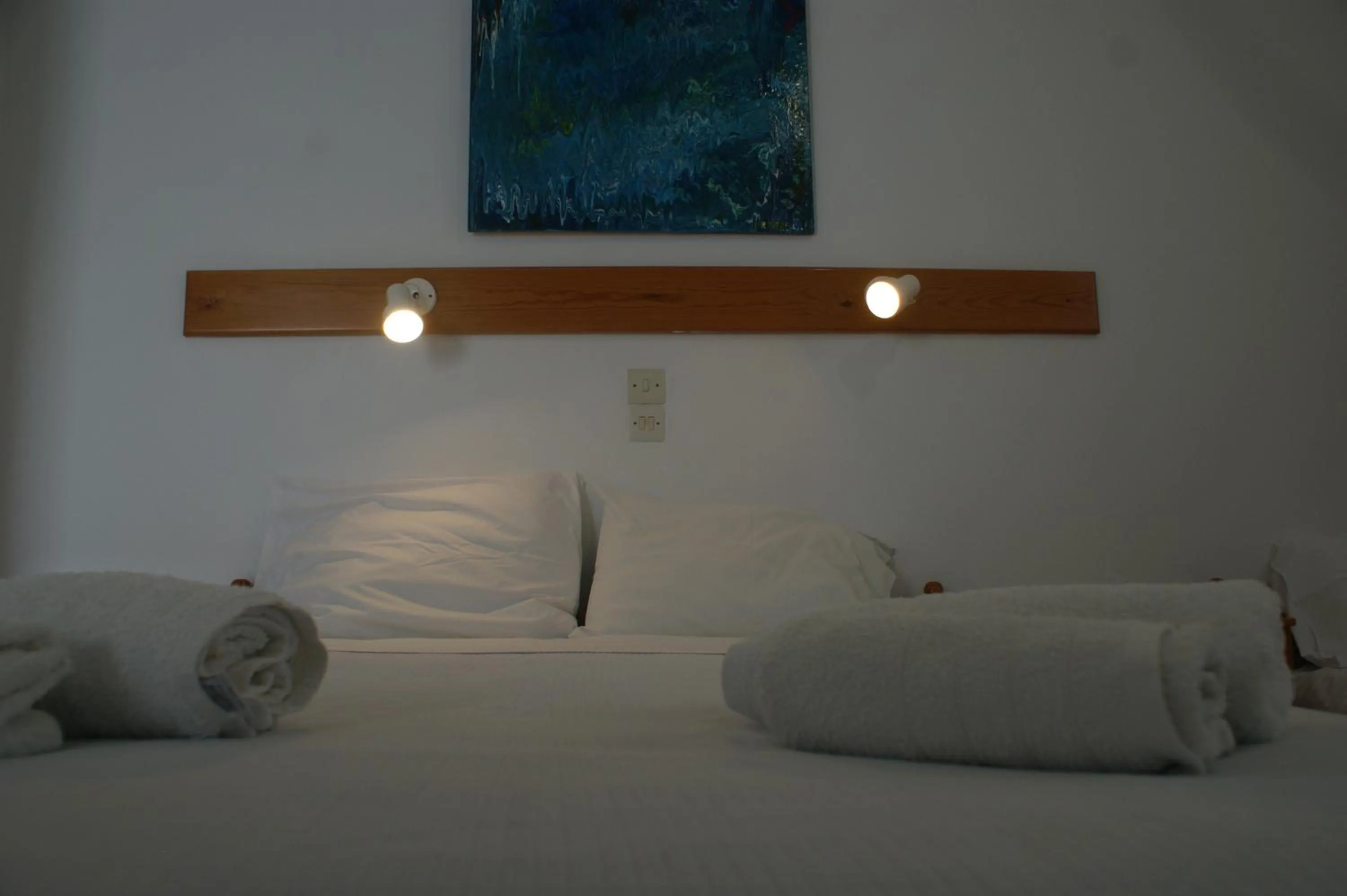 Bed in Hotel Eleftheria