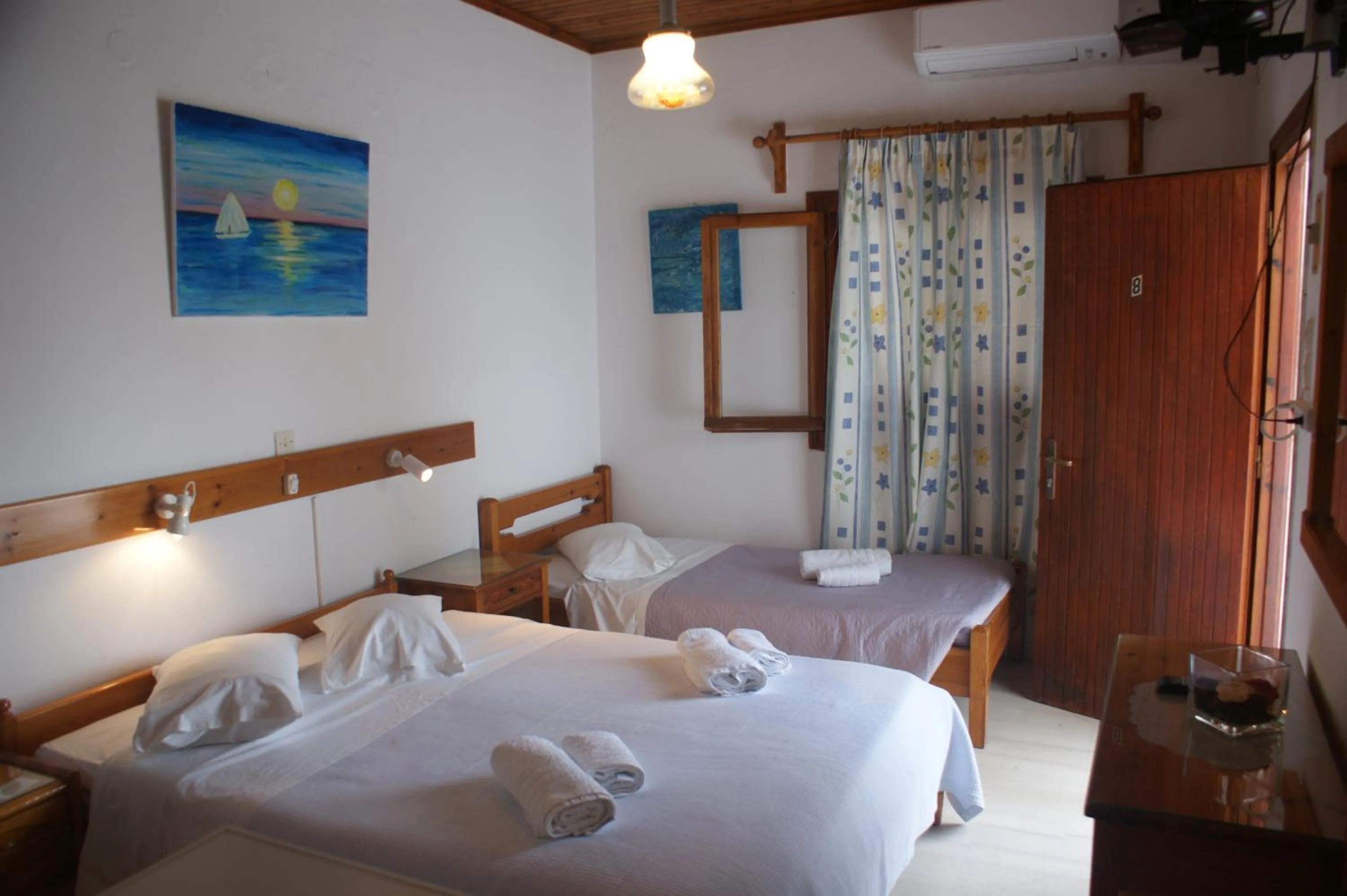 Bed in Hotel Eleftheria