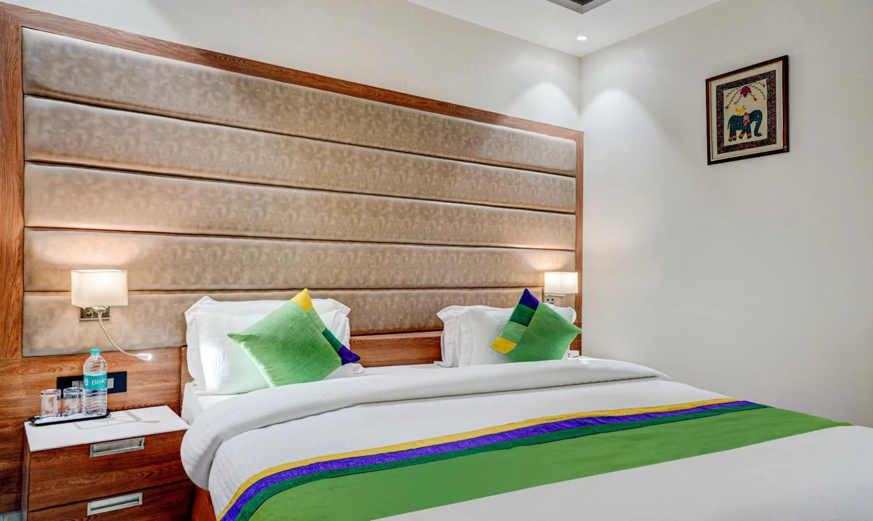 Bed in Hotel Sun Grand