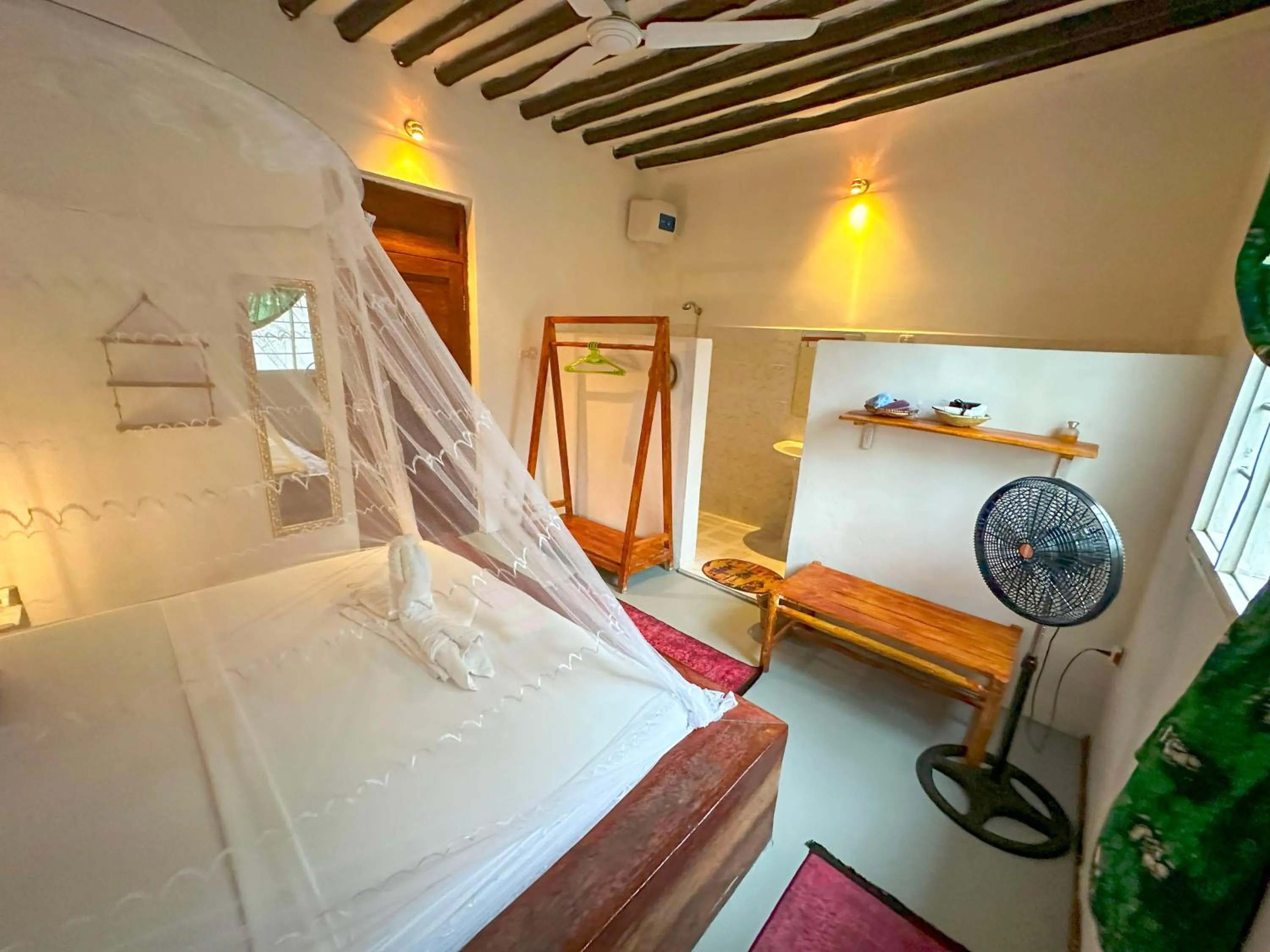 Bed in The African Paradise Beach Hotel