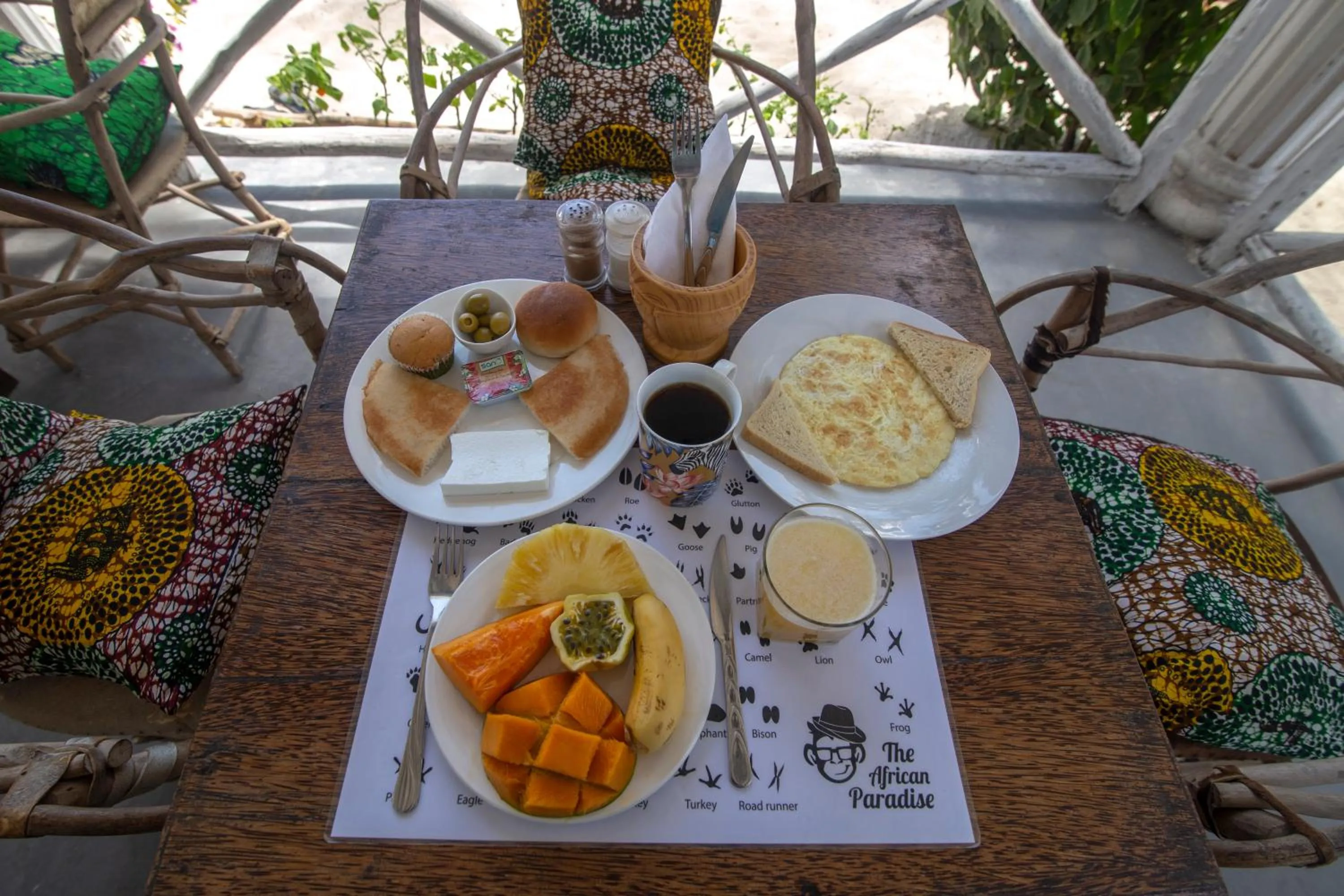Breakfast in The African Paradise Beach Hotel