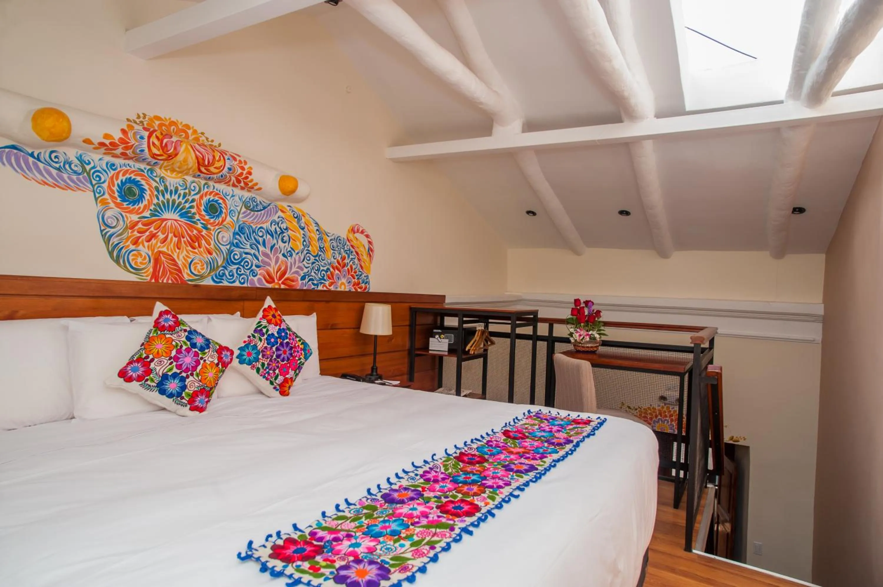 Bed in Casa Biru Hotel Boutique