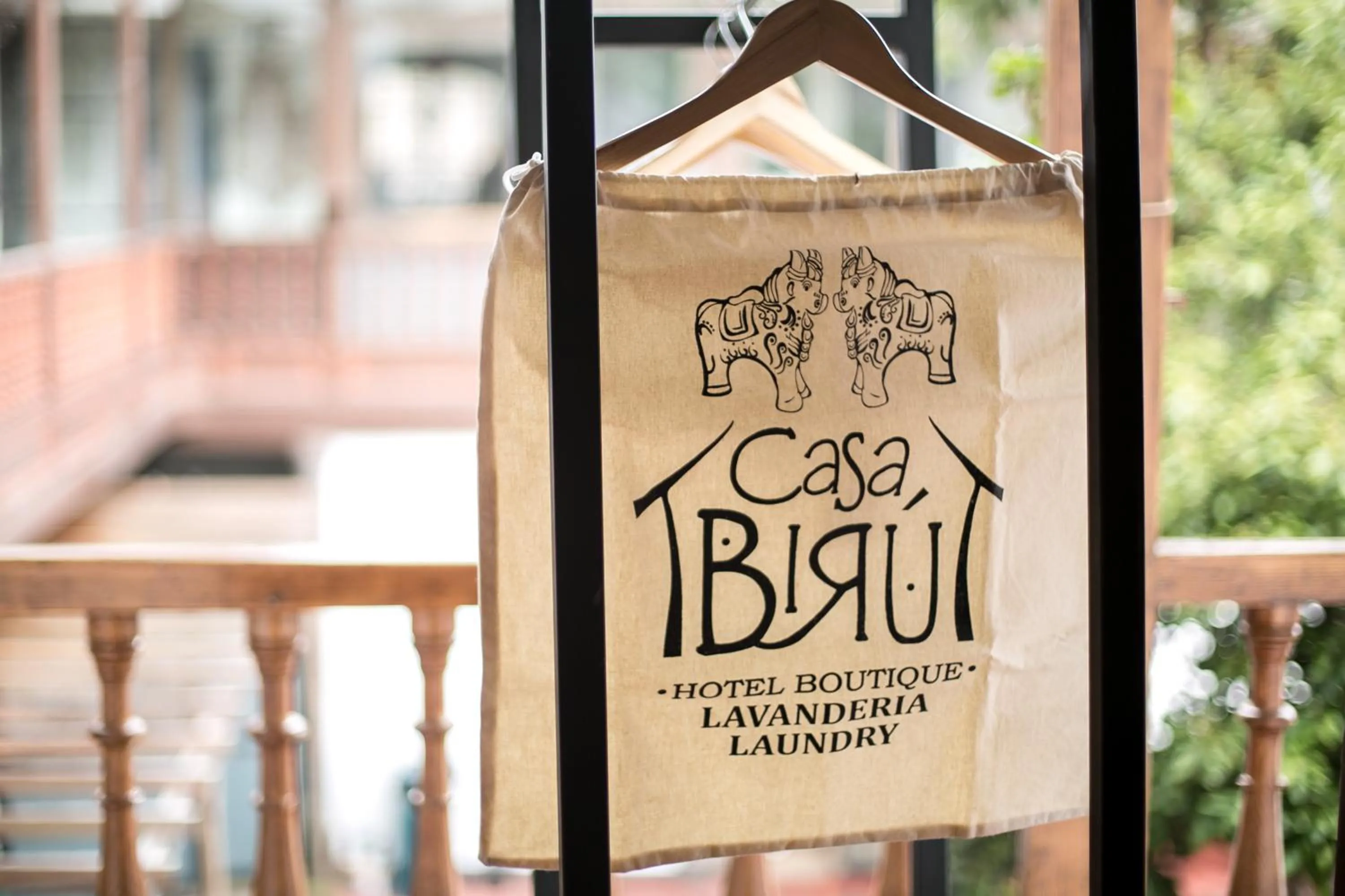 Decorative detail in Casa Biru Hotel Boutique