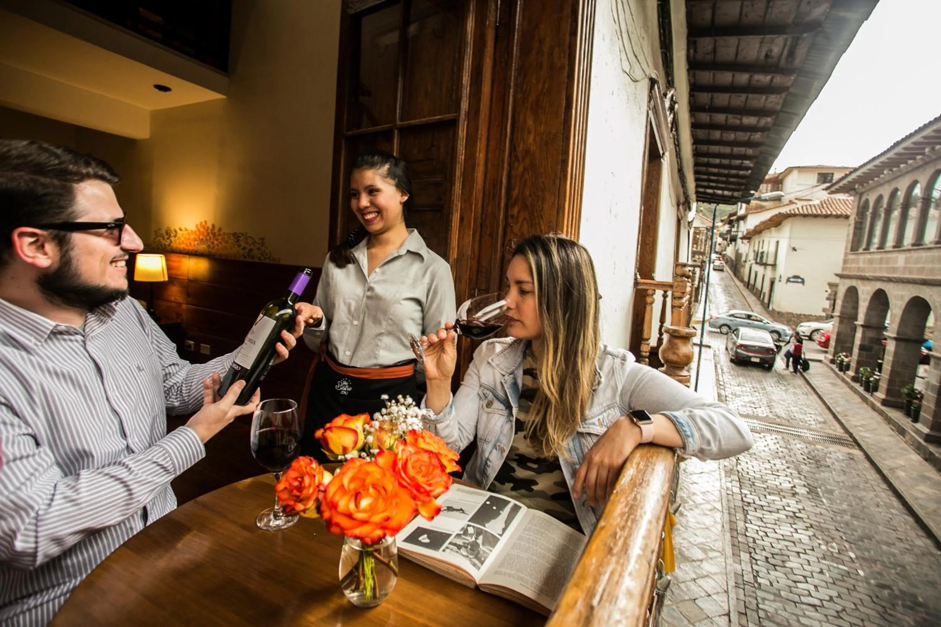 Street view in Casa Biru Hotel Boutique