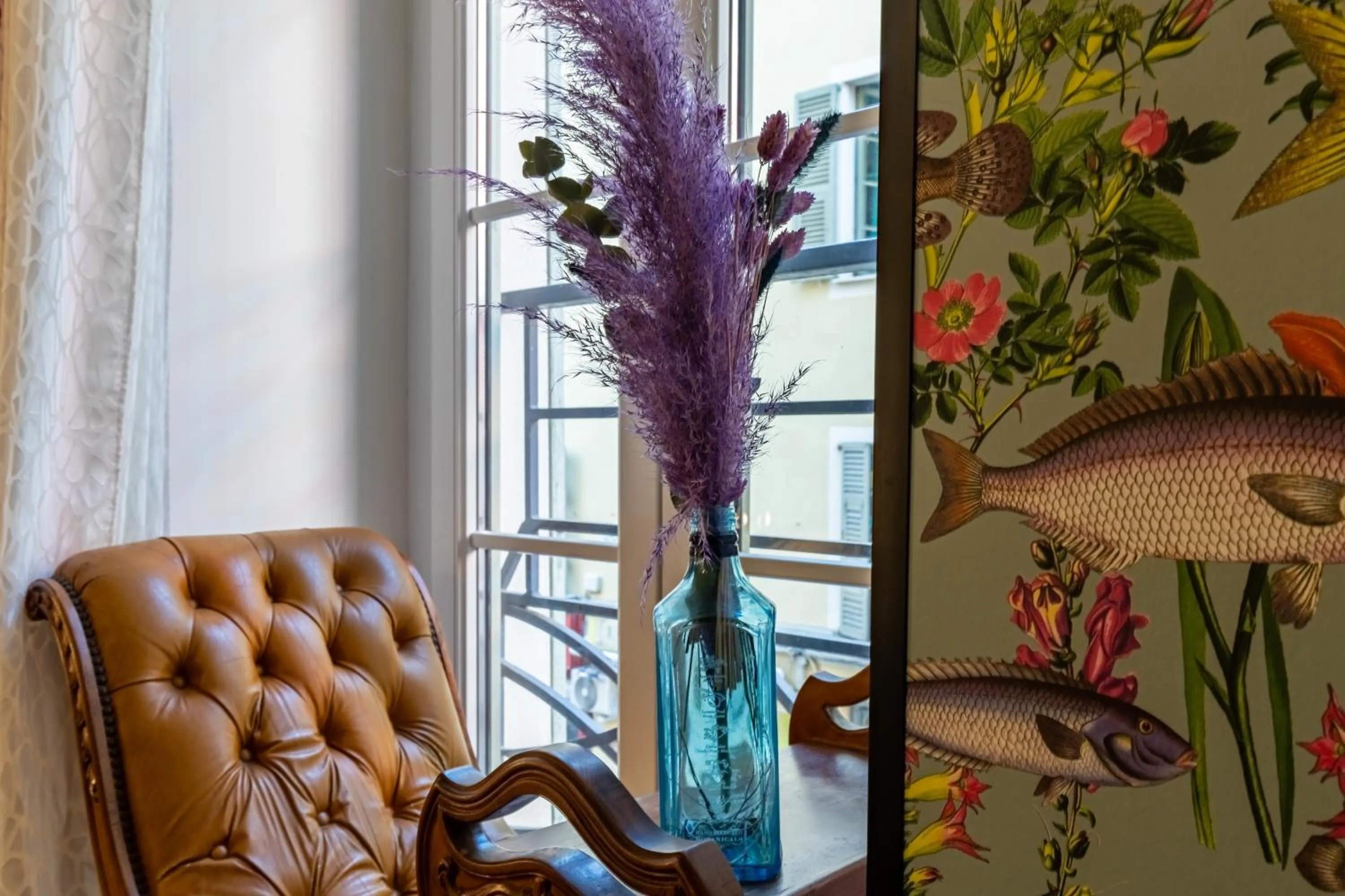 Decorative detail in Hôtel Le G (ex Le Genève)