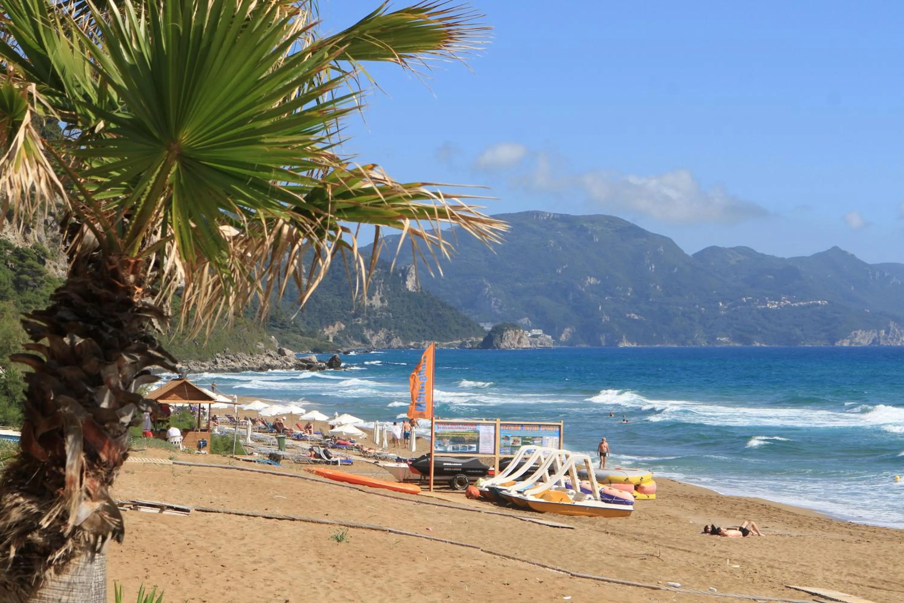 Beach in Glyfada Gorgona Apartments