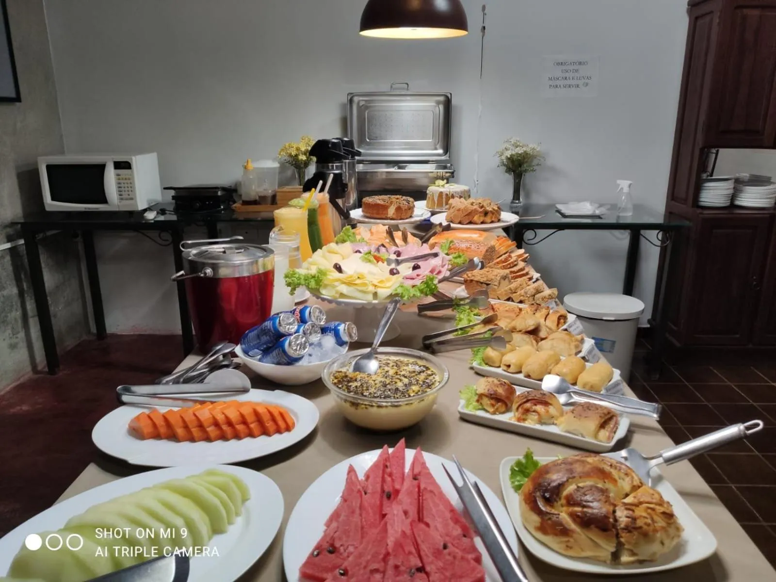 Food and drinks in Hotel Pousada Calliandra