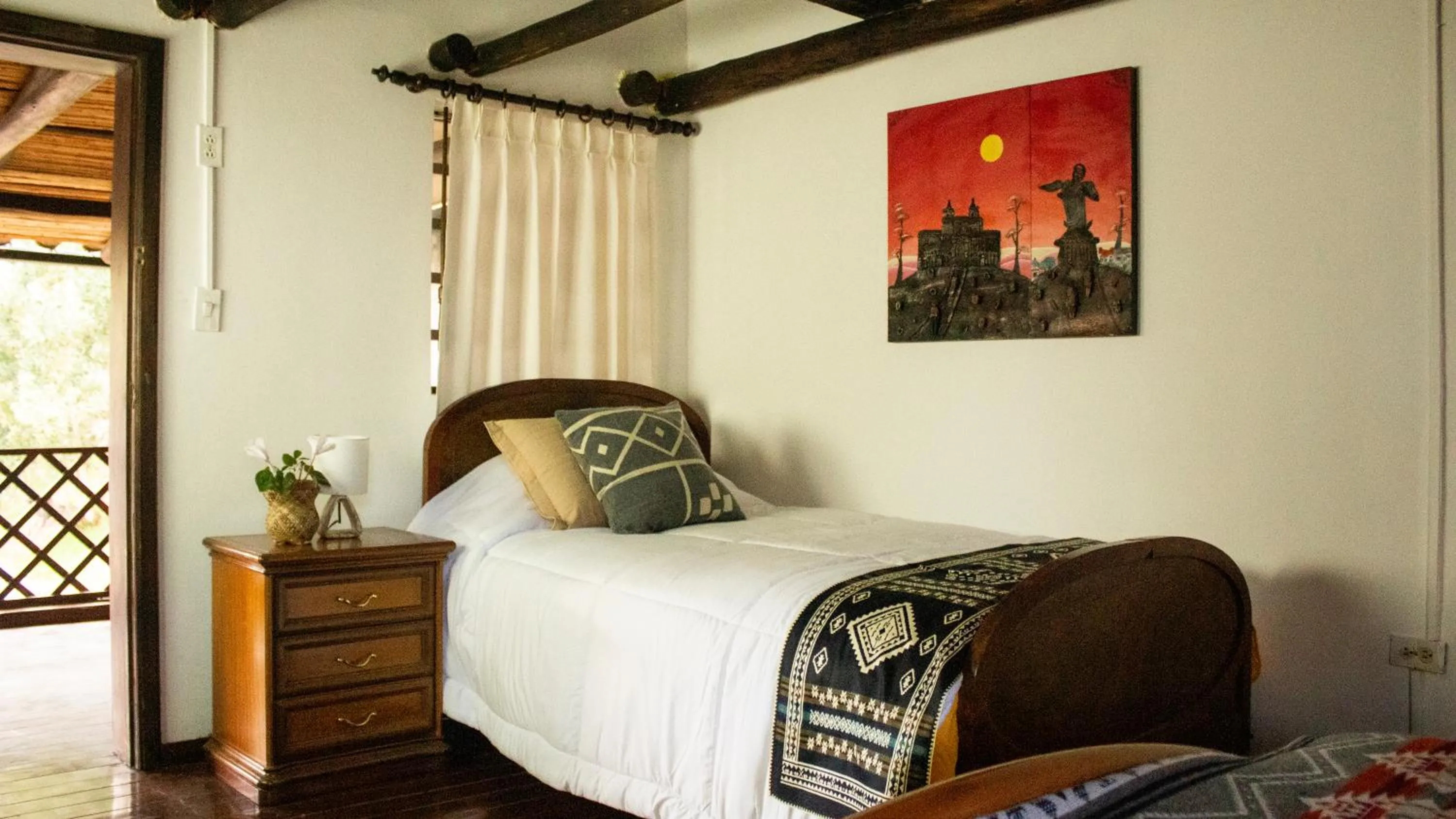 Bed in Hacienda San Isidro Trails & Experiences