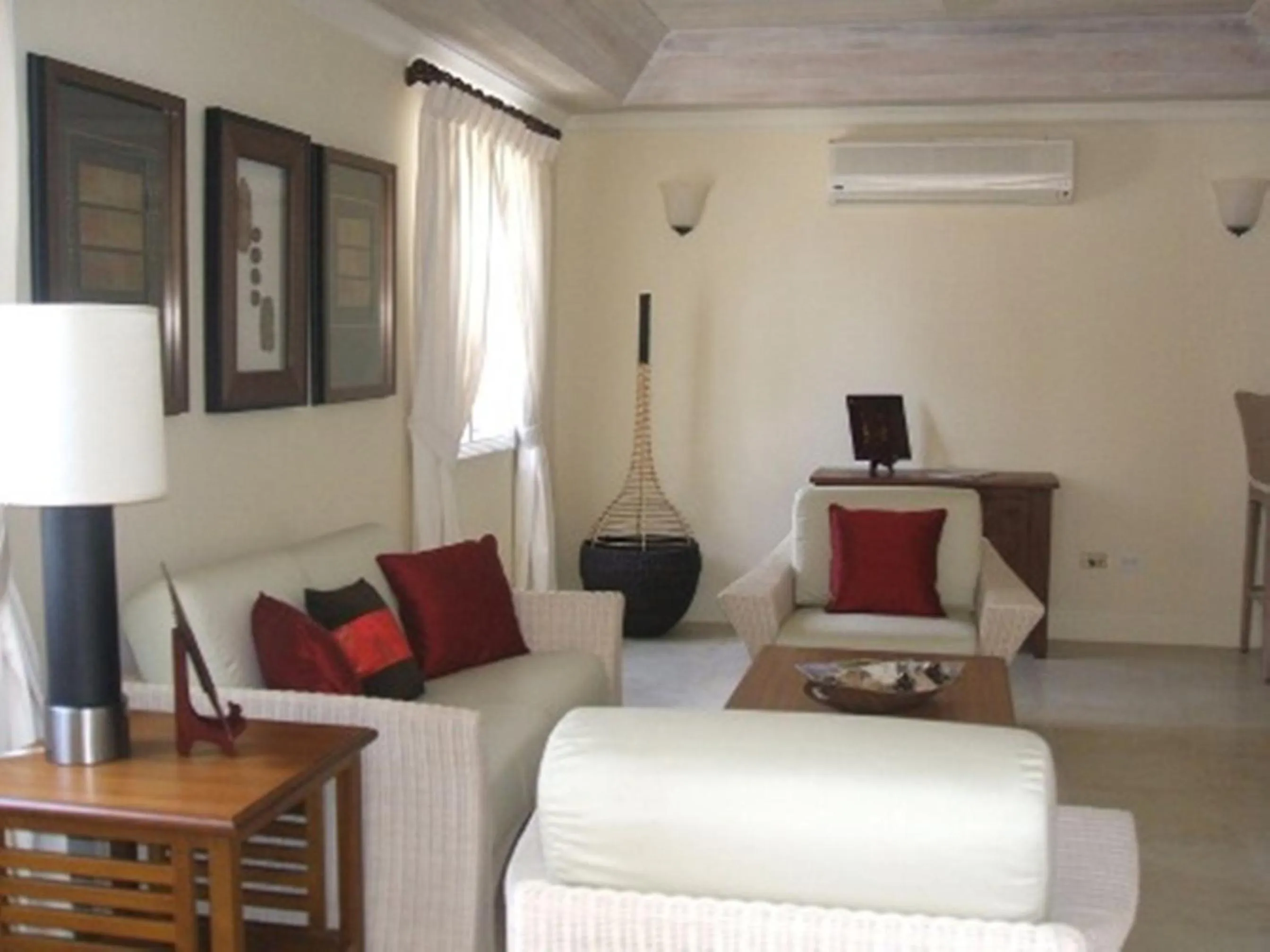 Living room in White Sands Beach Condos