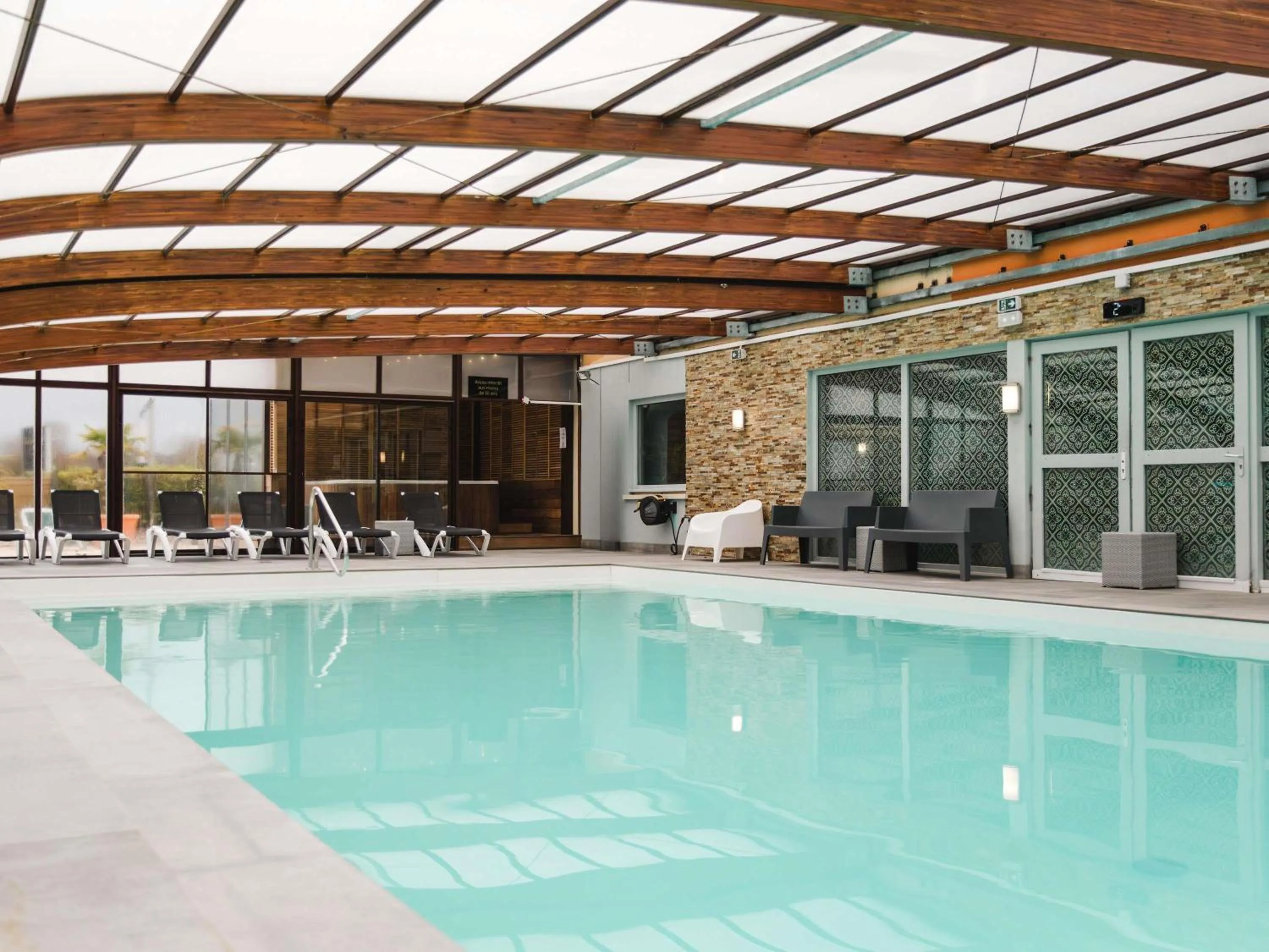 Pool view in Mercure Cabourg Hôtel & Spa