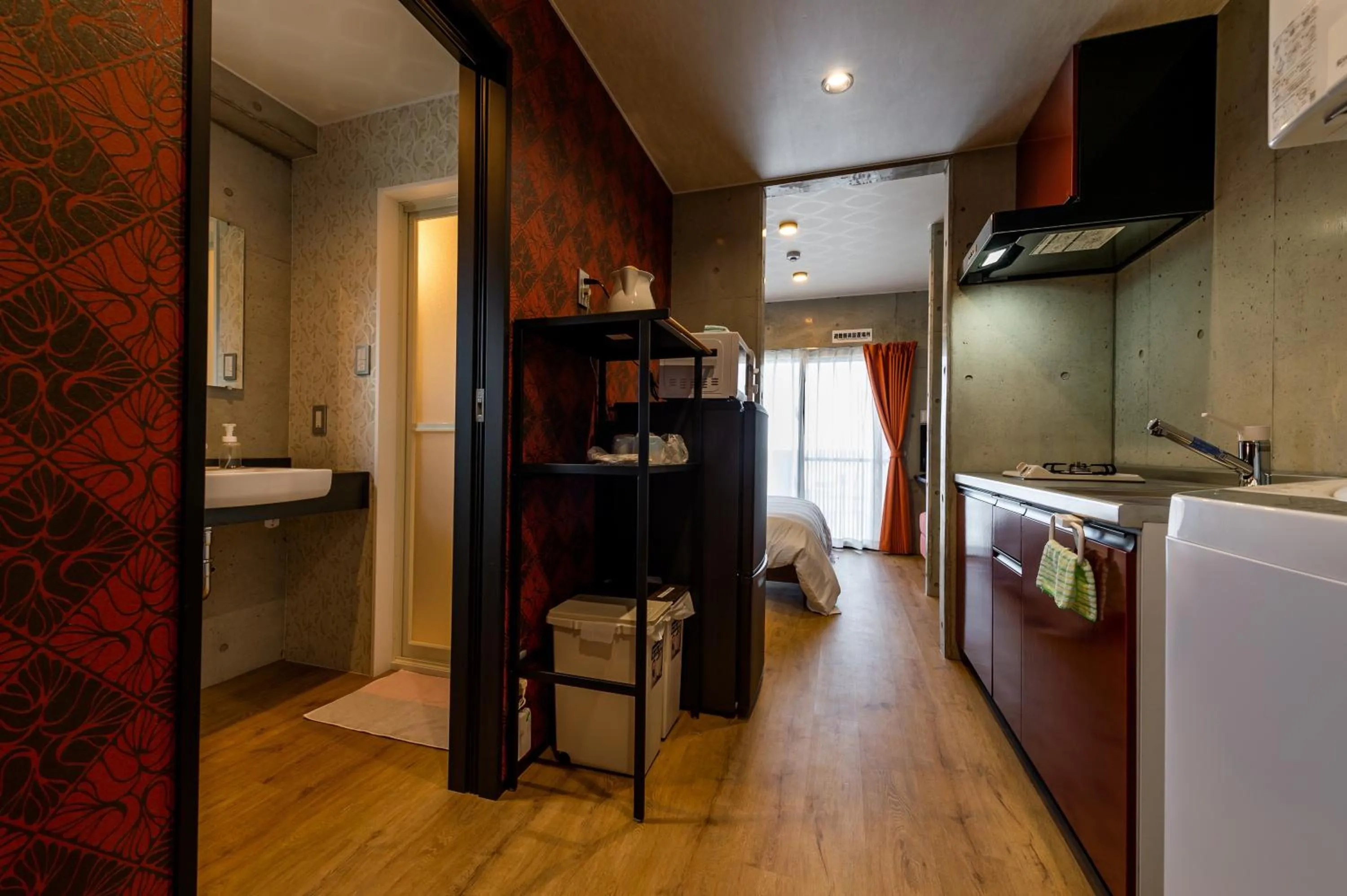 Kitchen or kitchenette in Hotel Little Island Okinawa Matsuyama