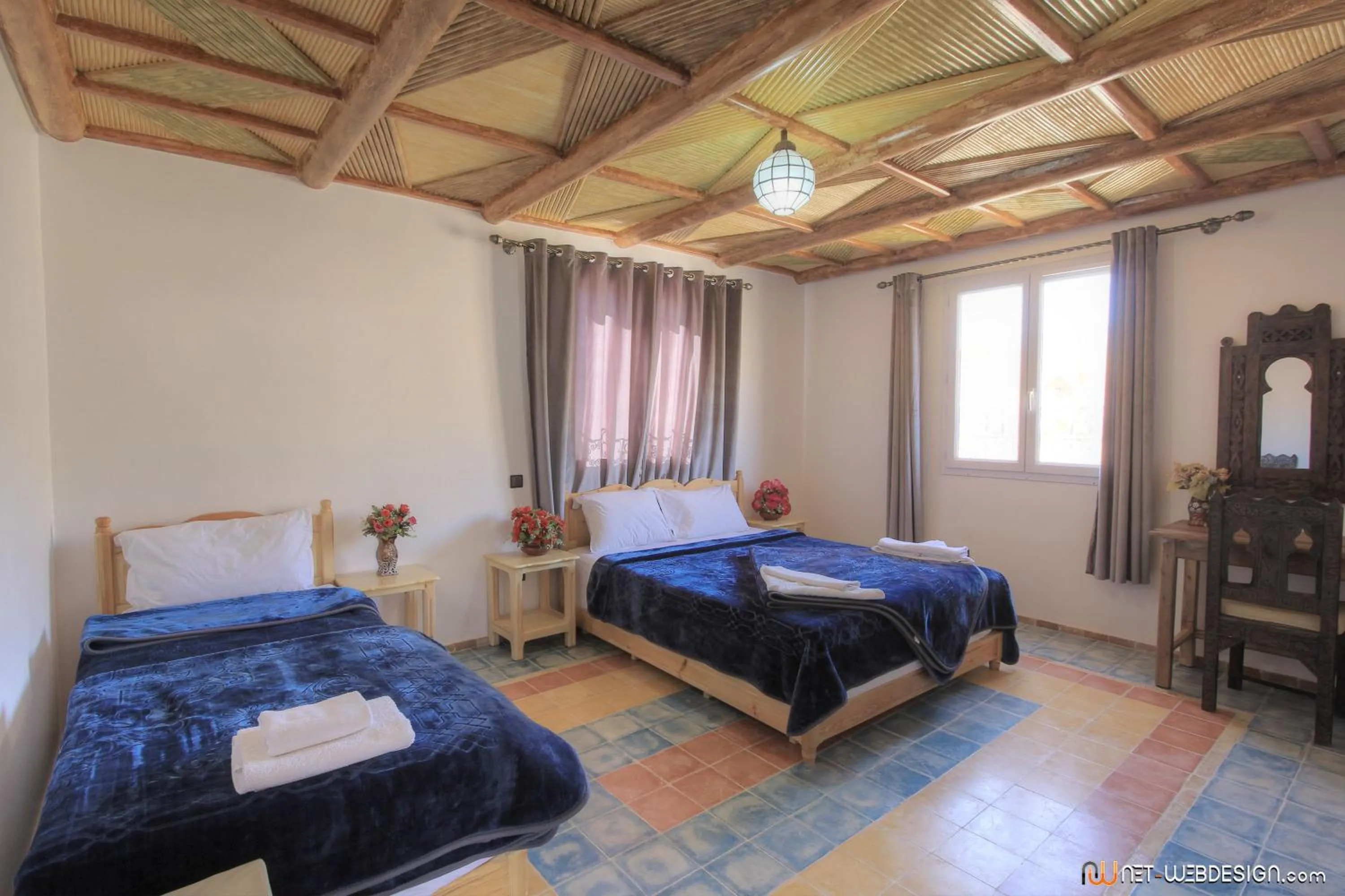 Bed in Hotel New Mars Dades