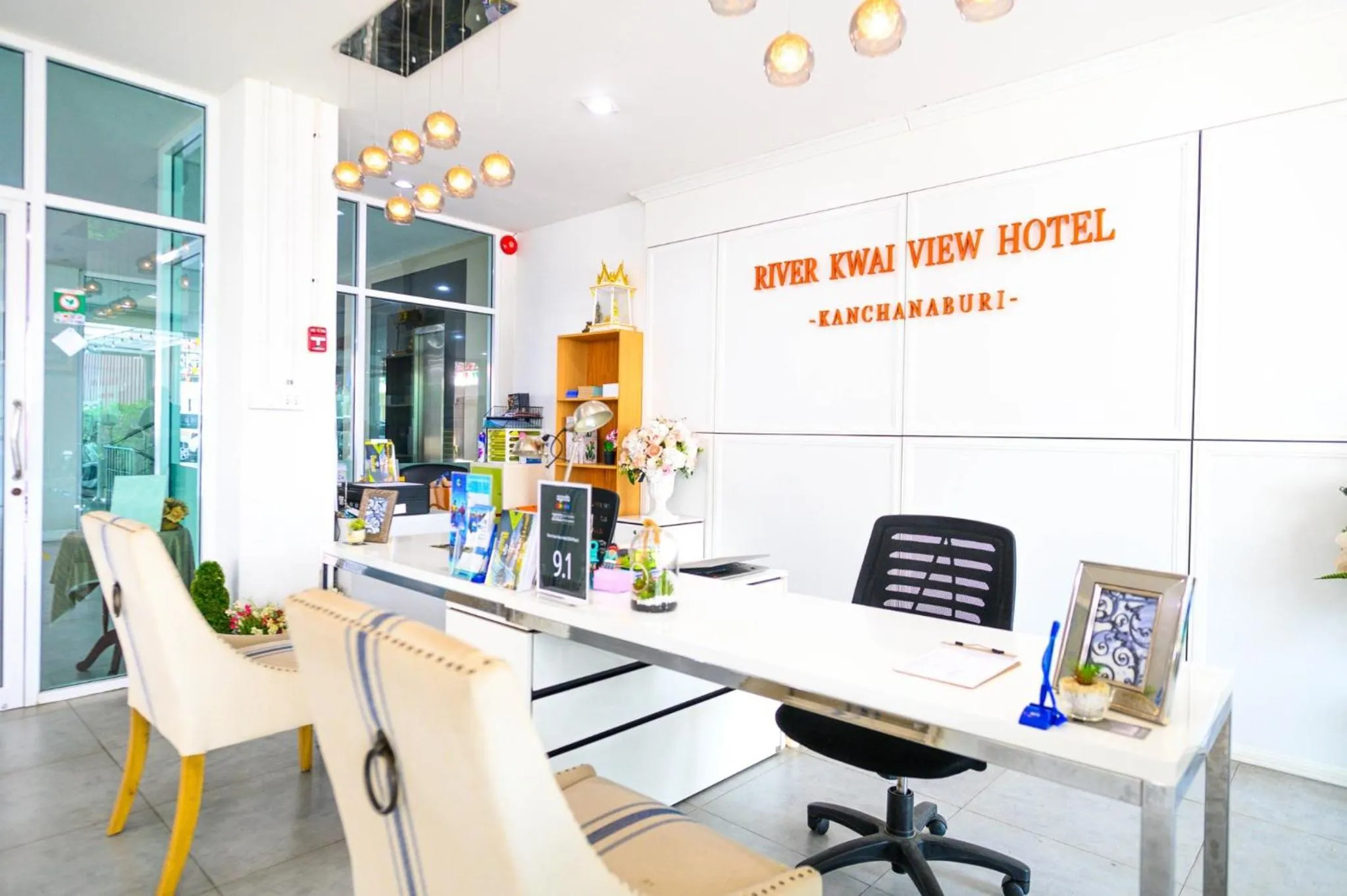 Lobby or reception in River Kwai View Hotel Kanchanaburi