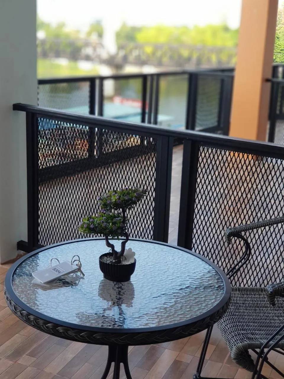 Balcony/Terrace in River Kwai View Hotel Kanchanaburi