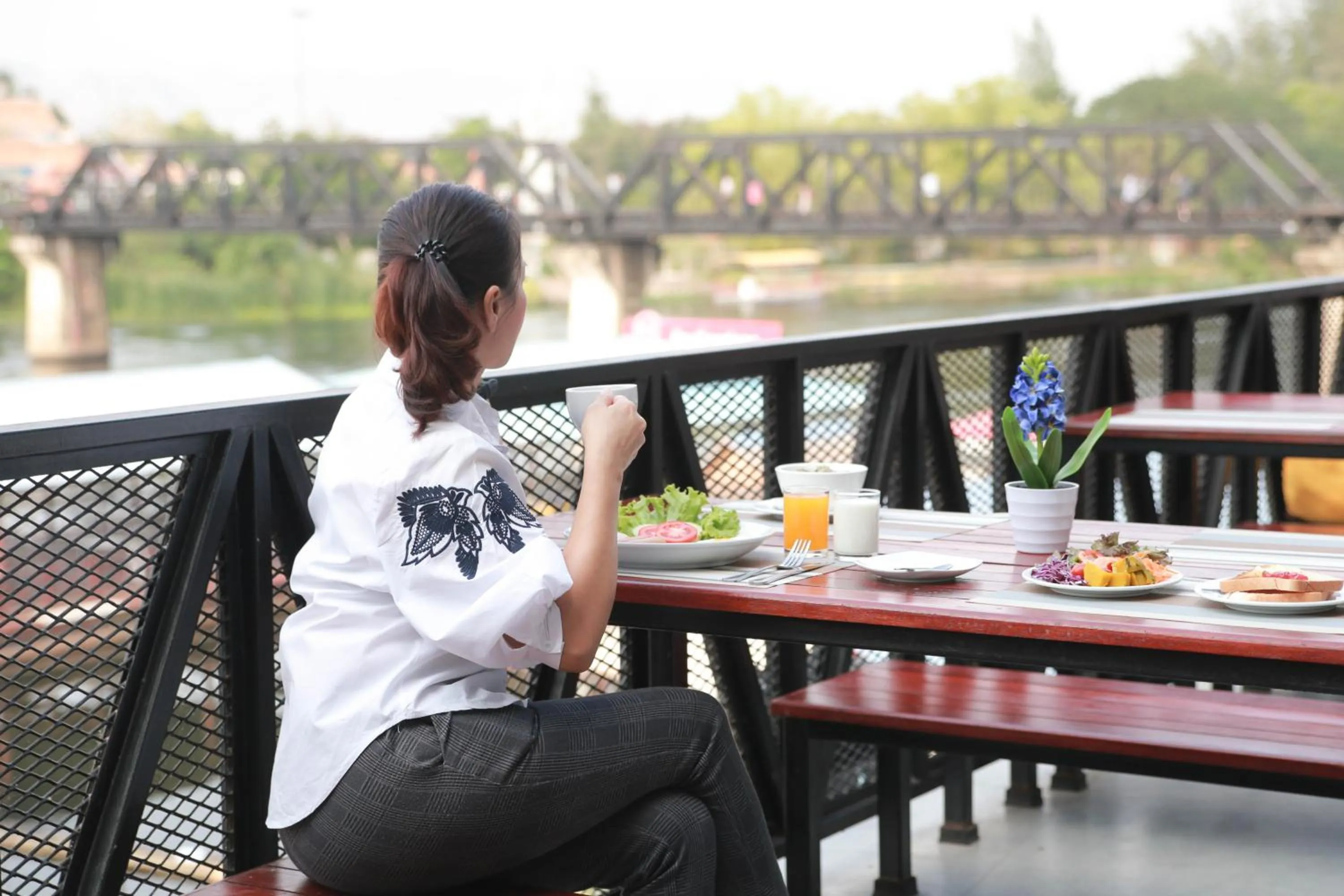 Natural landscape in River Kwai View Hotel Kanchanaburi