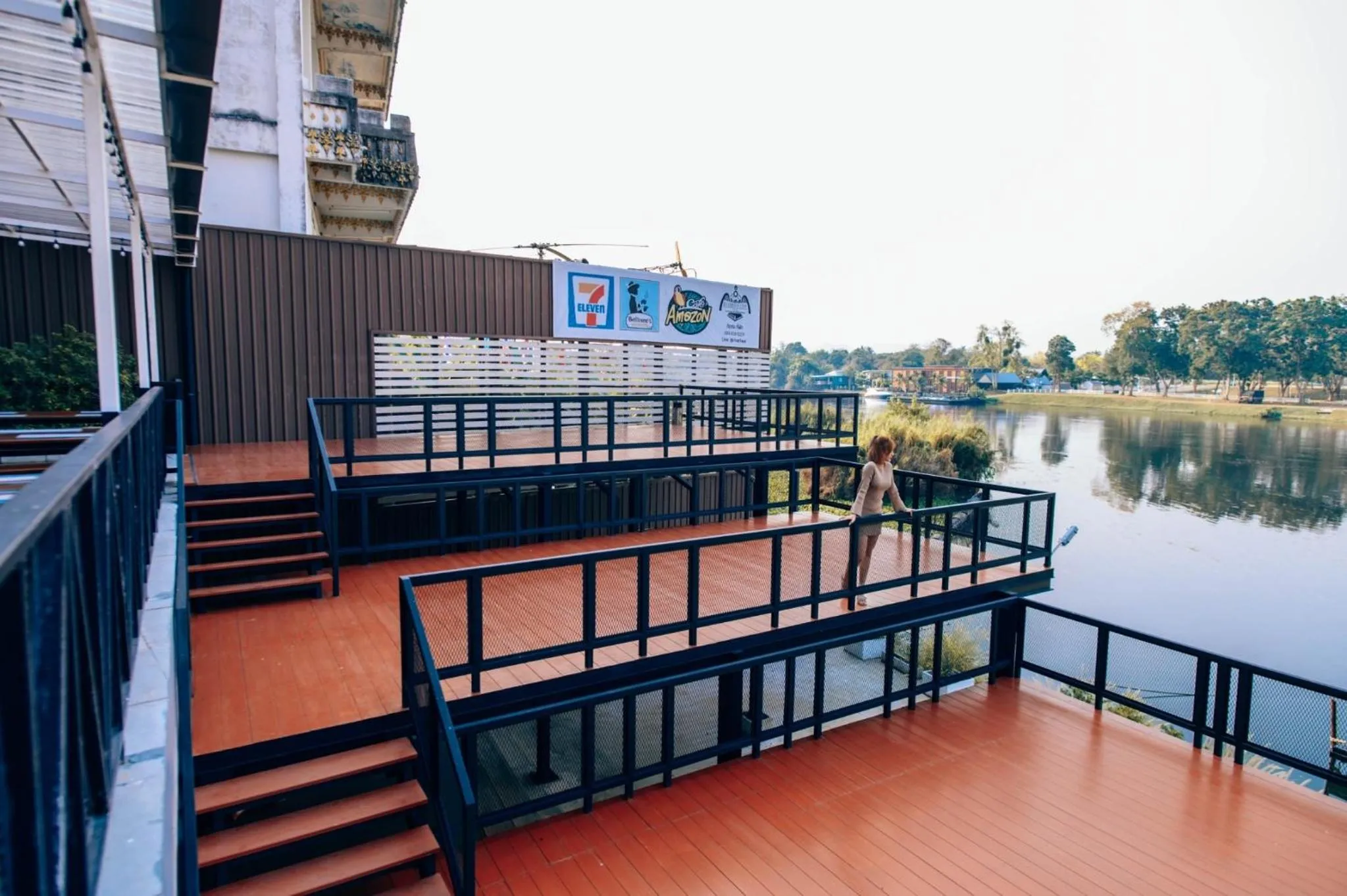 Balcony/Terrace in River Kwai View Hotel Kanchanaburi