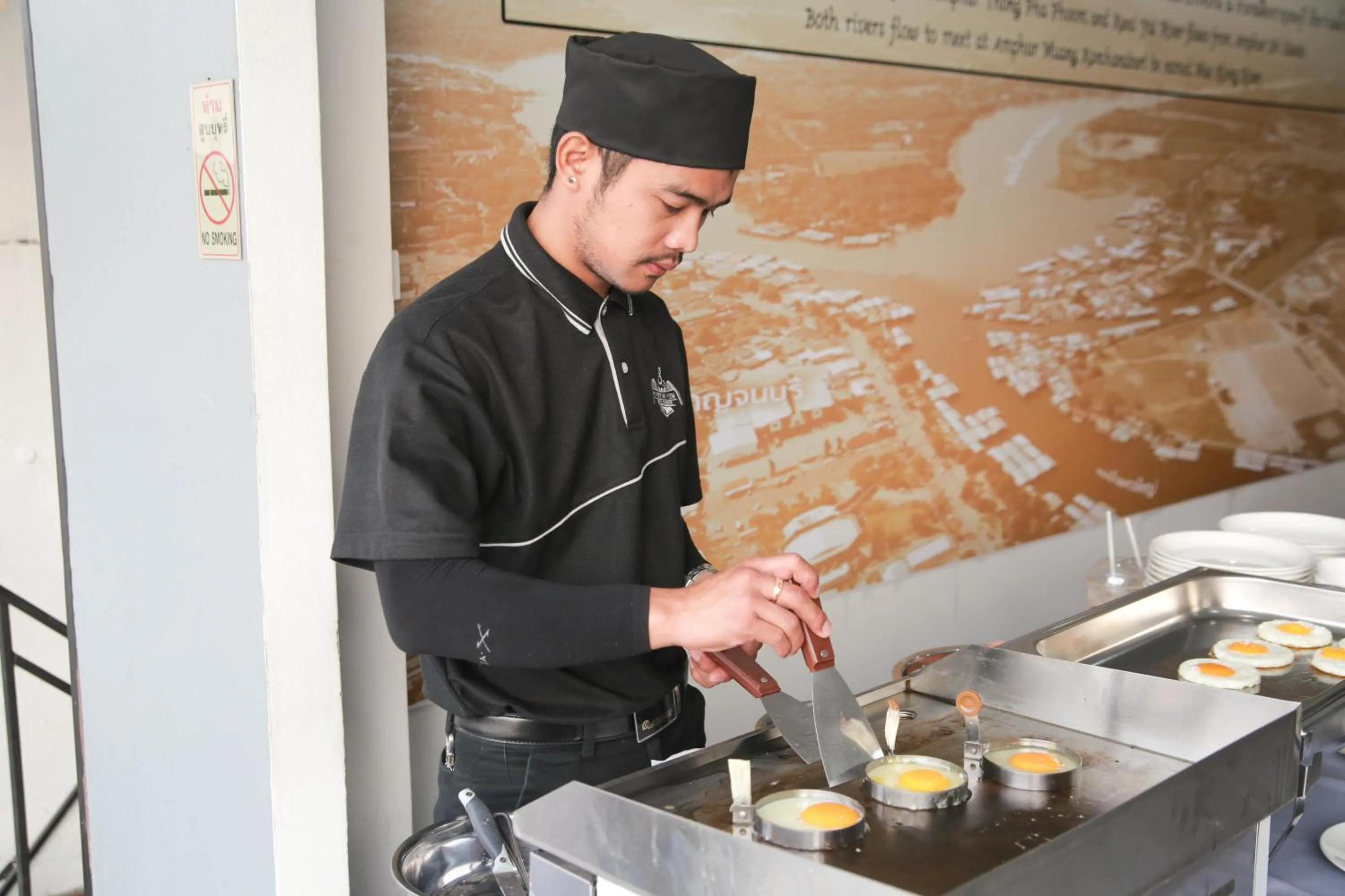 Breakfast in River Kwai View Hotel Kanchanaburi