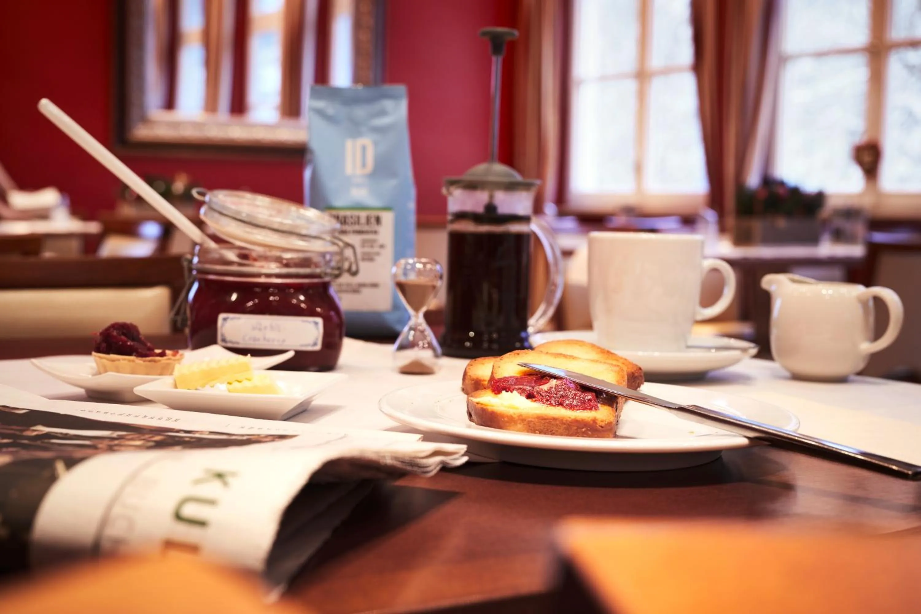 Buffet breakfast in Gästehaus des Elsa Brändström Haus