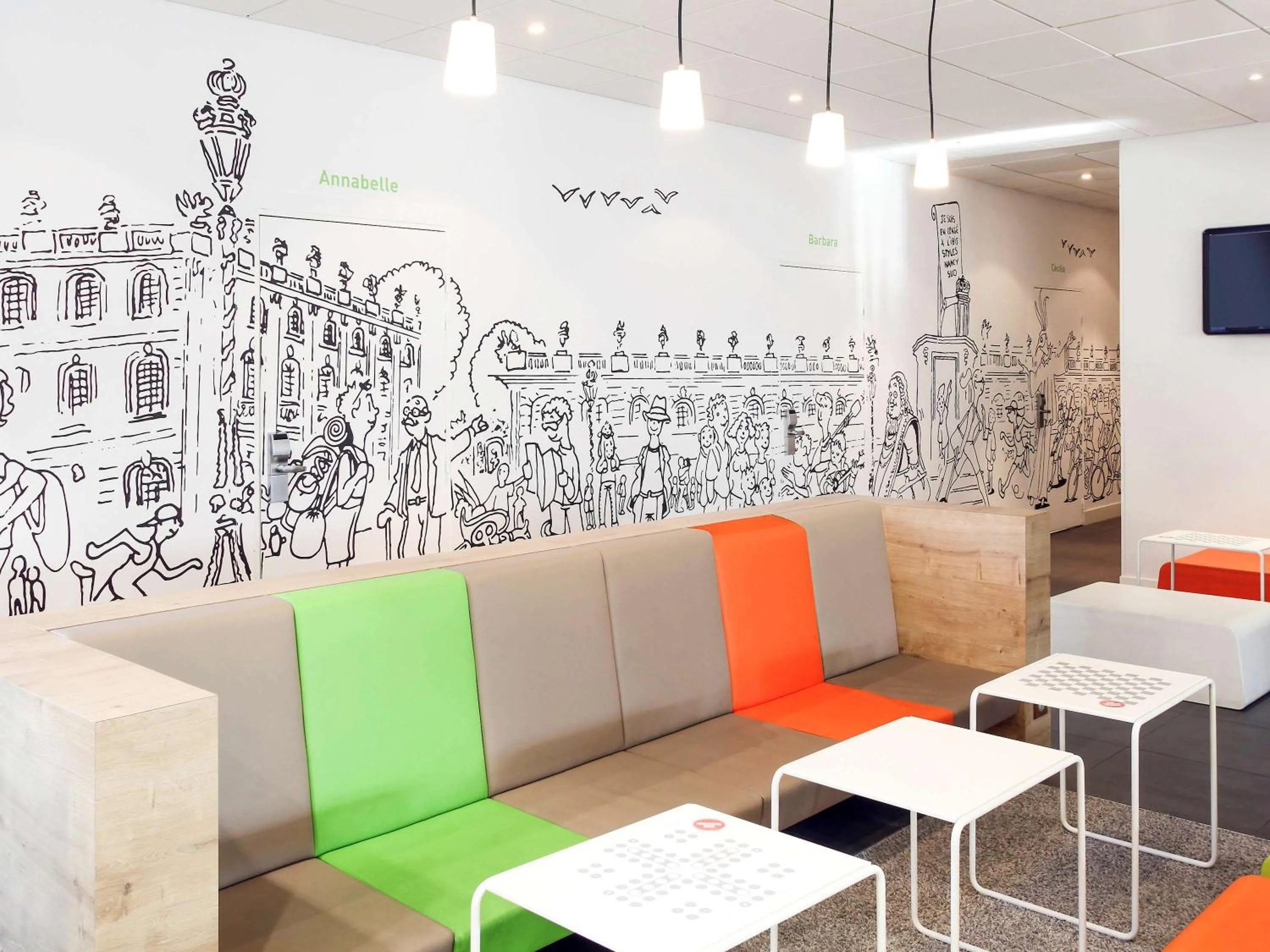 Lounge or bar in ibis Styles Nancy Sud