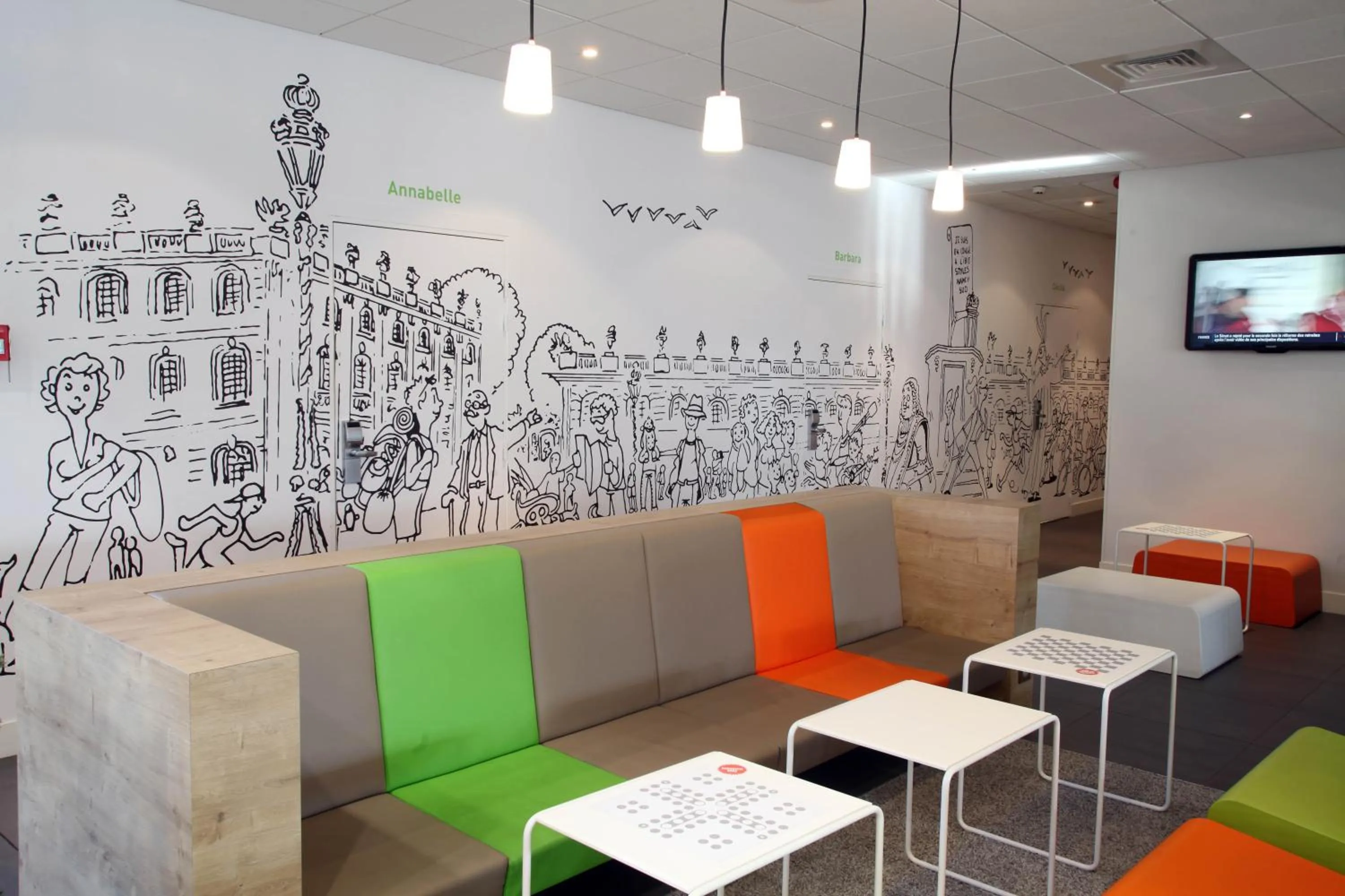 Lounge or bar in ibis Styles Nancy Sud