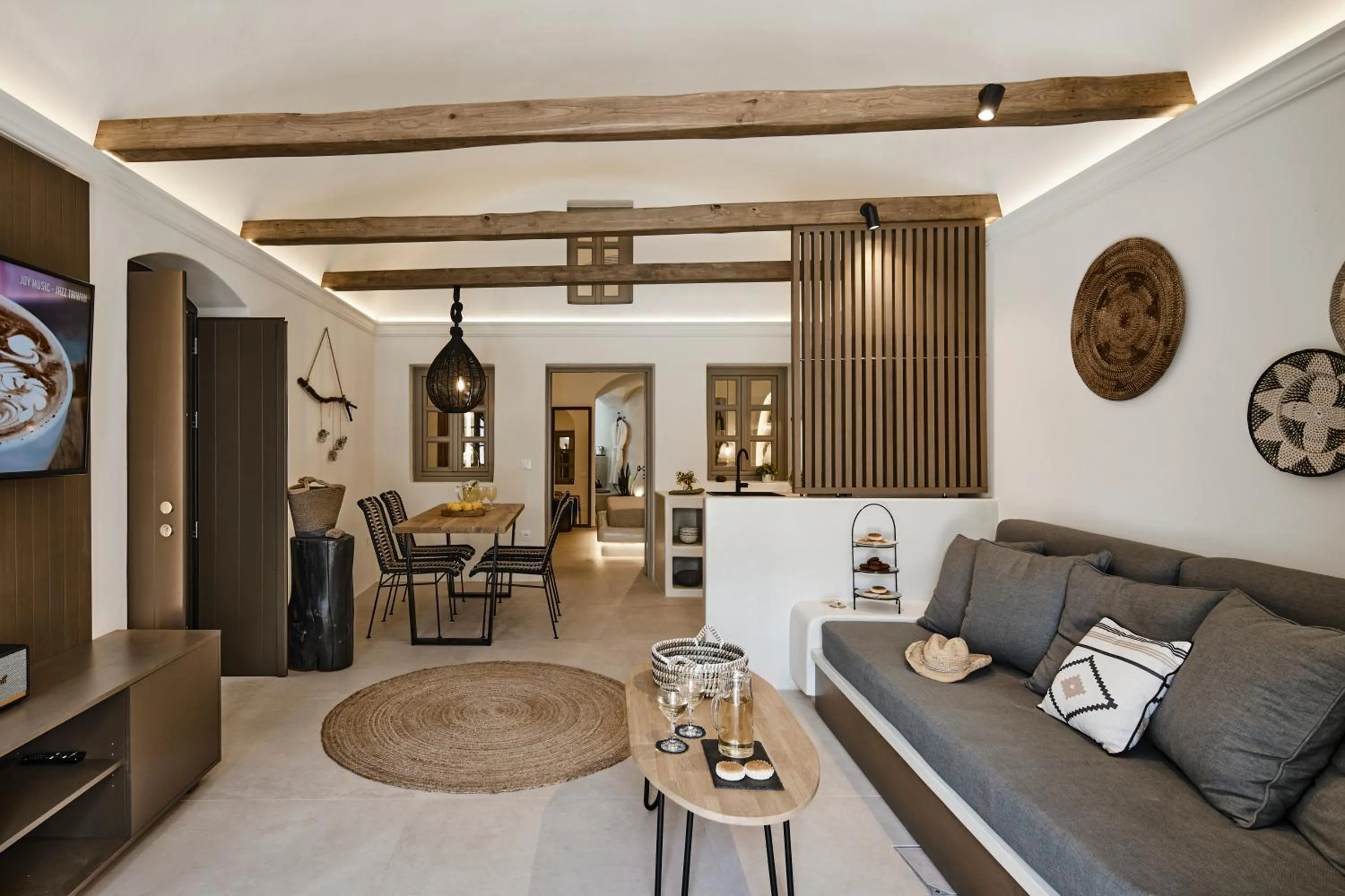 Living room in Floria Suites