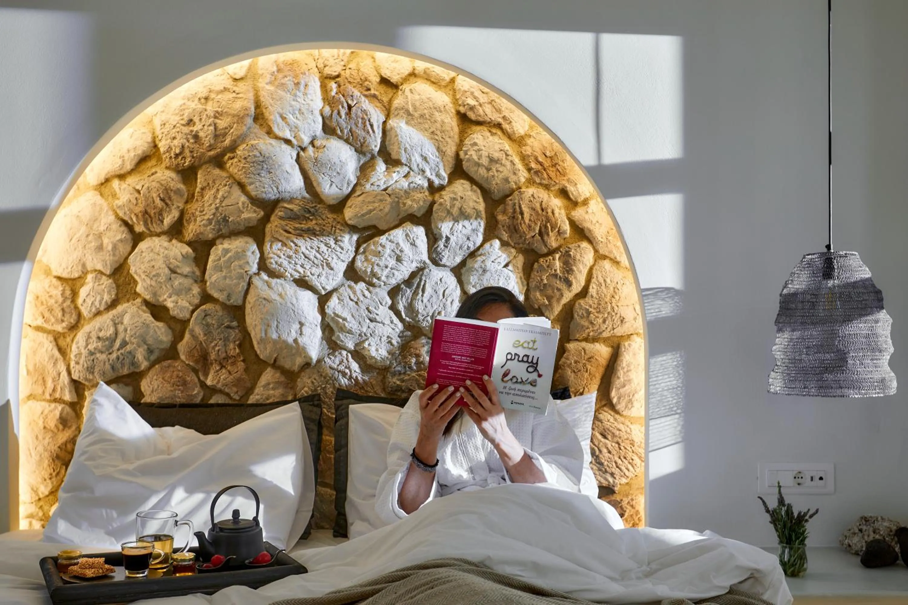 Bed in Floria Suites