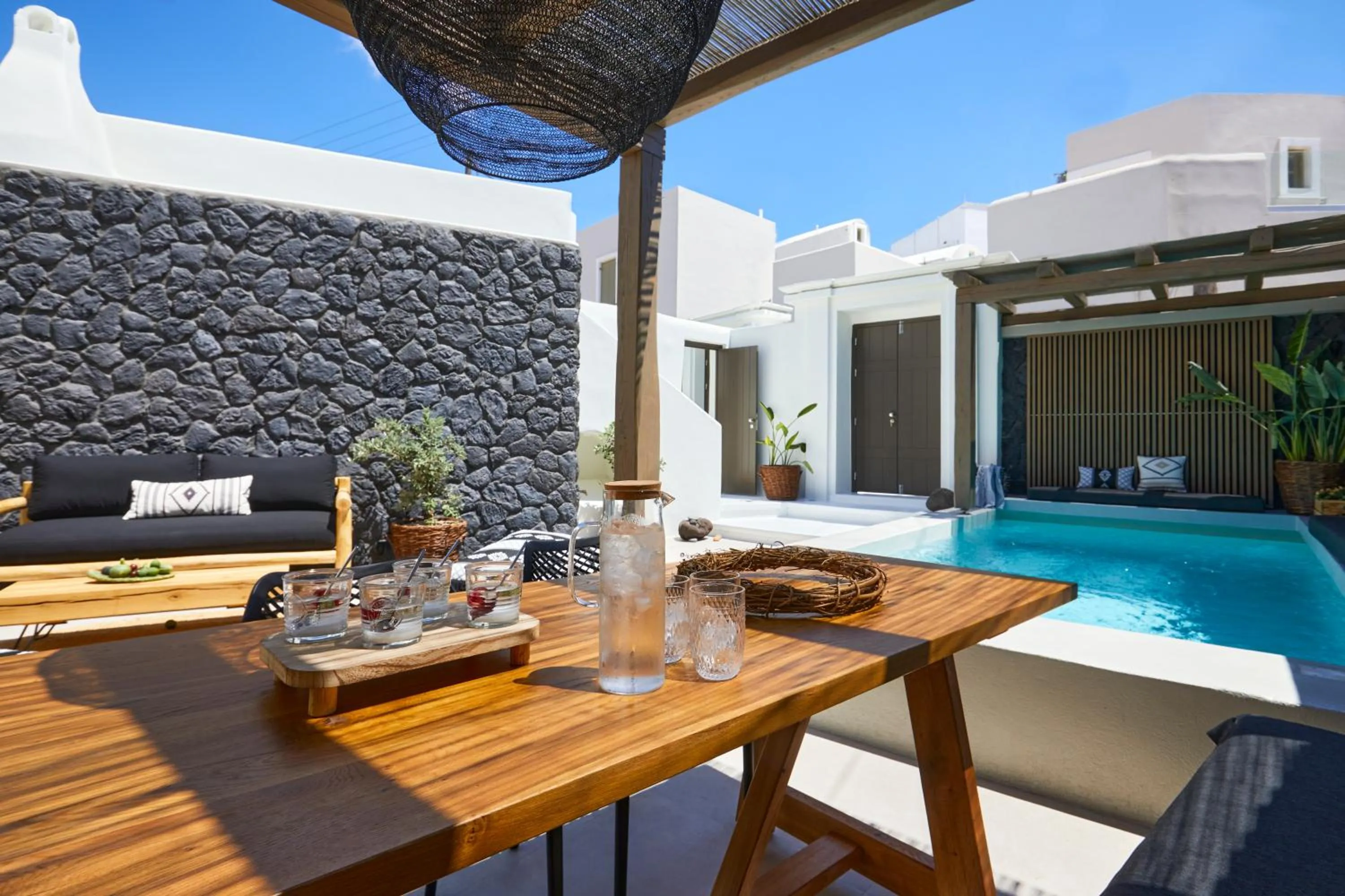 Patio in Floria Suites