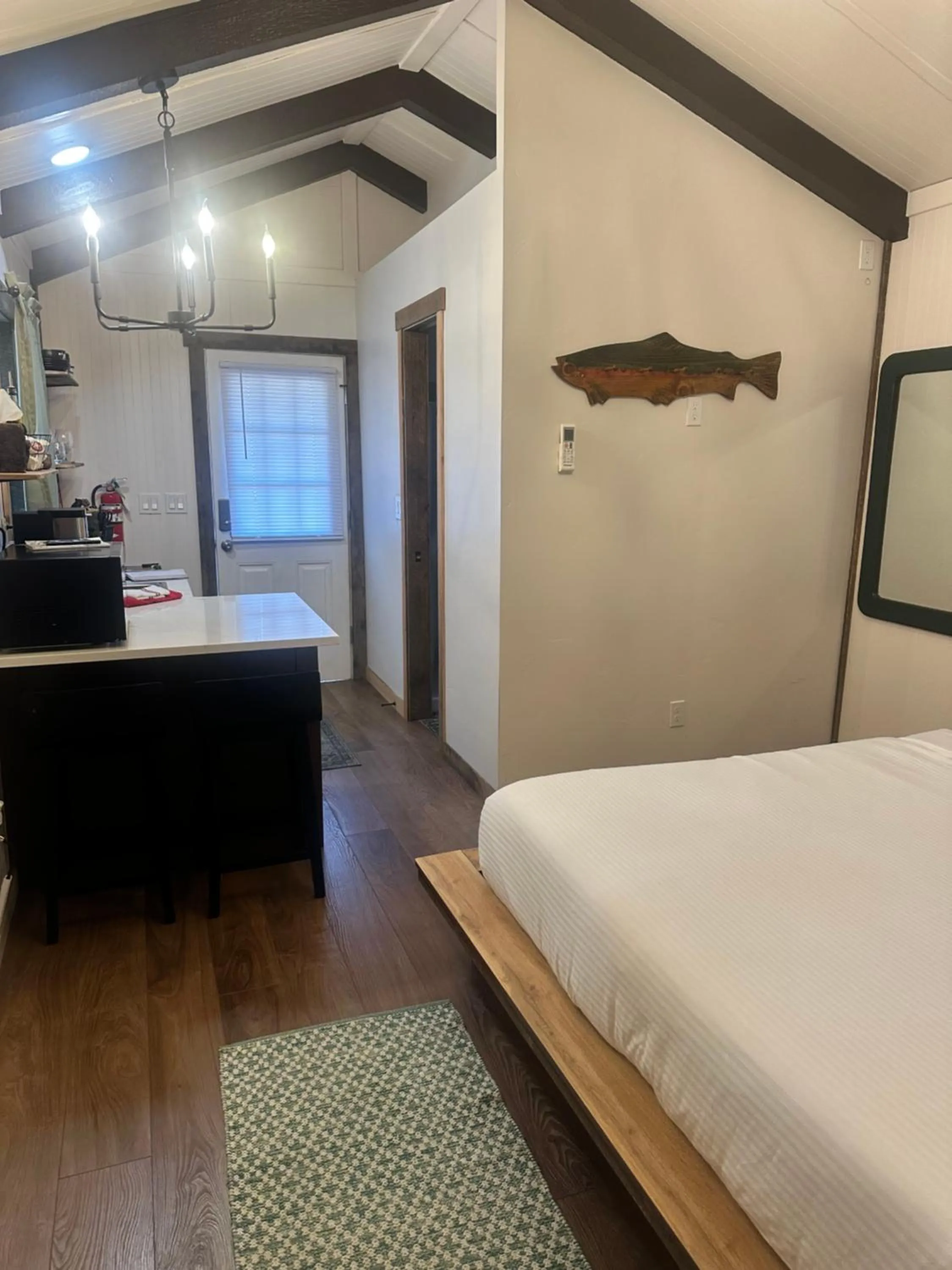 Bed in Brundage Bungalows