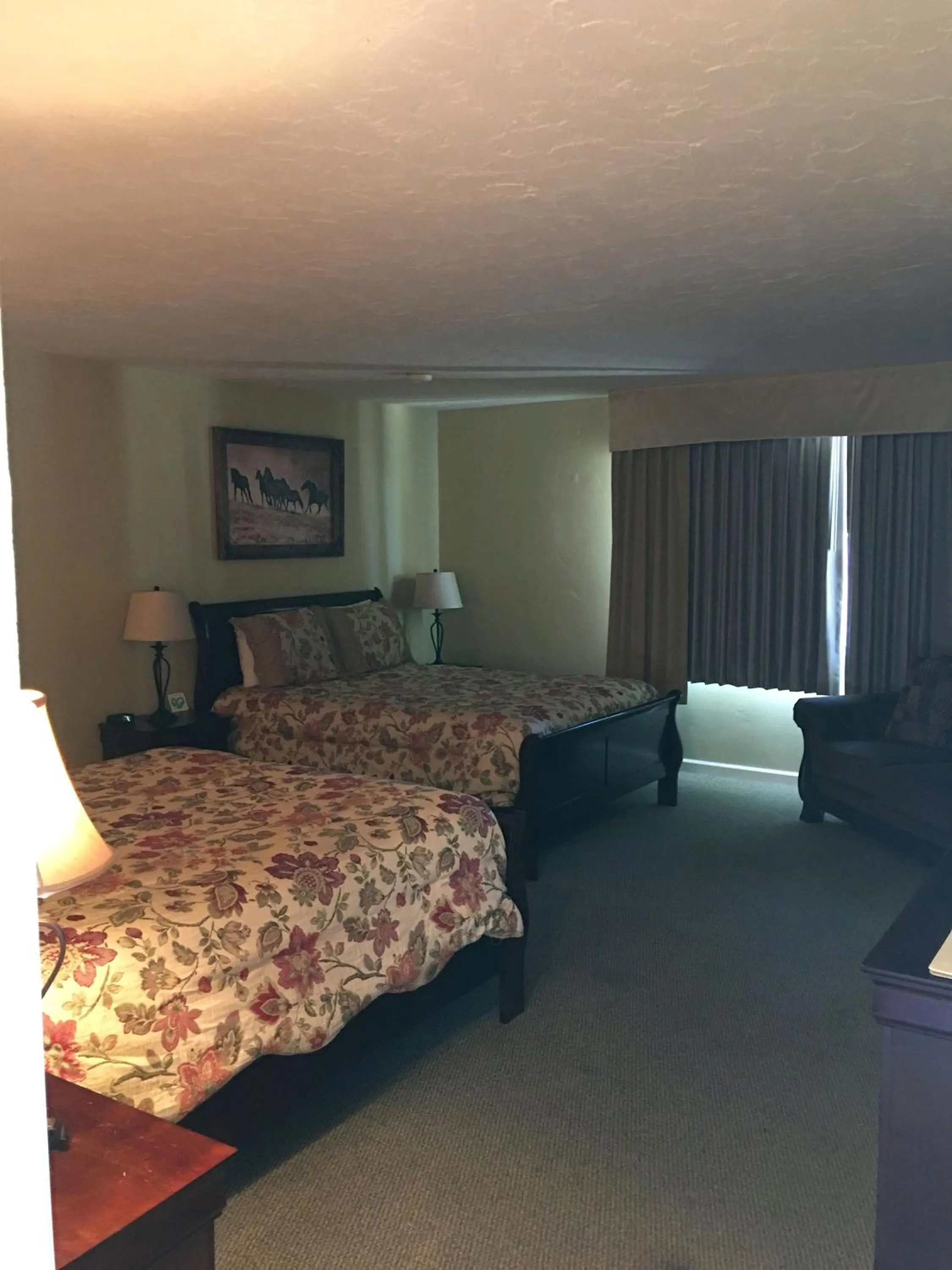 Living room, Bed in Lake View Lodge
