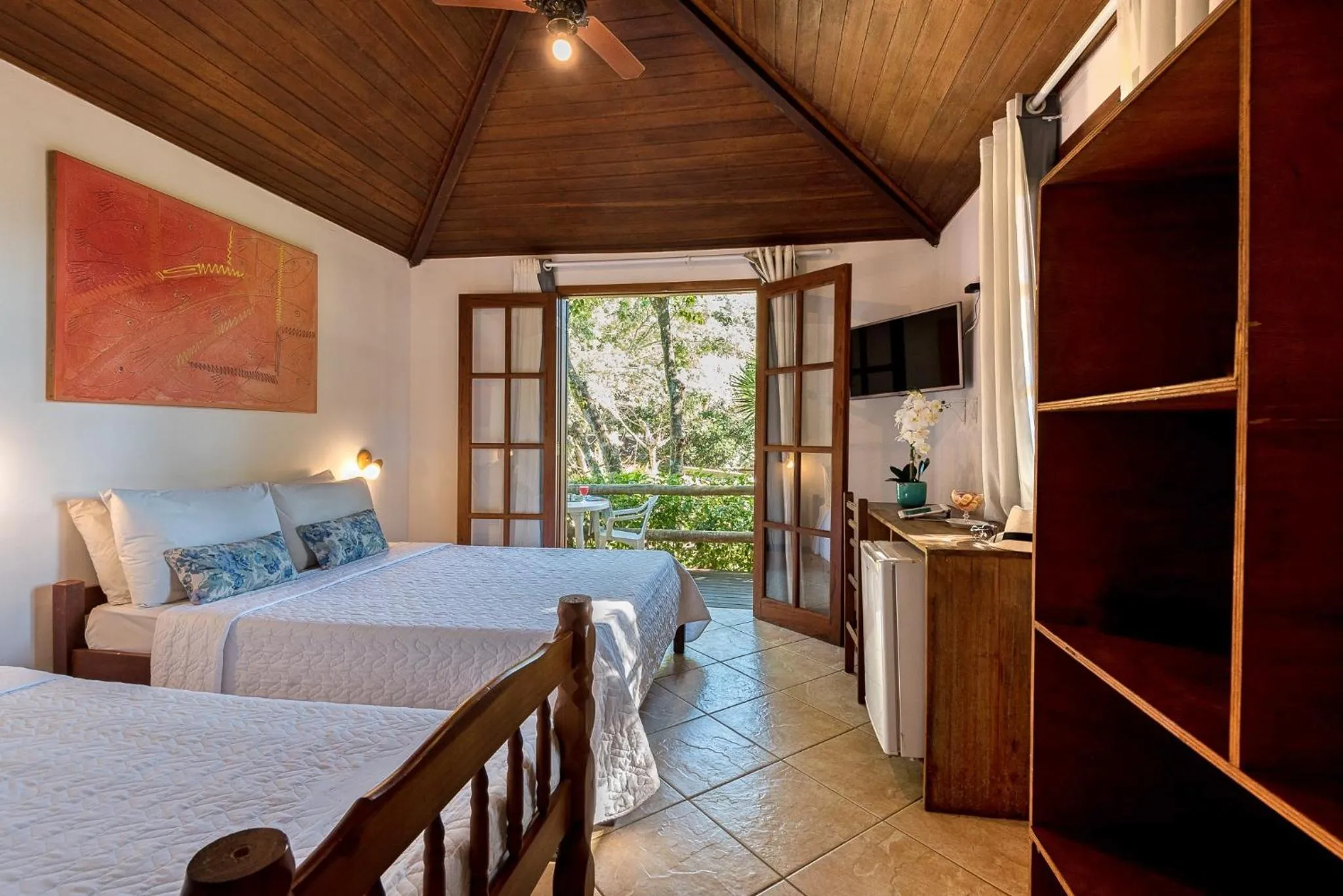 Garden view, Bed in Pousada Happiness - Ferradura