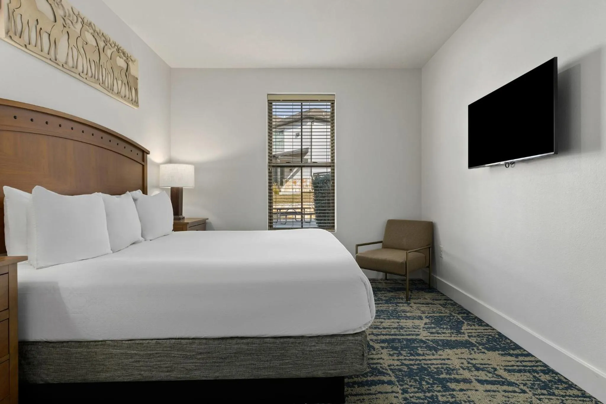Bedroom, Bed in WorldMark Hunt – Stablewood Springs Resort