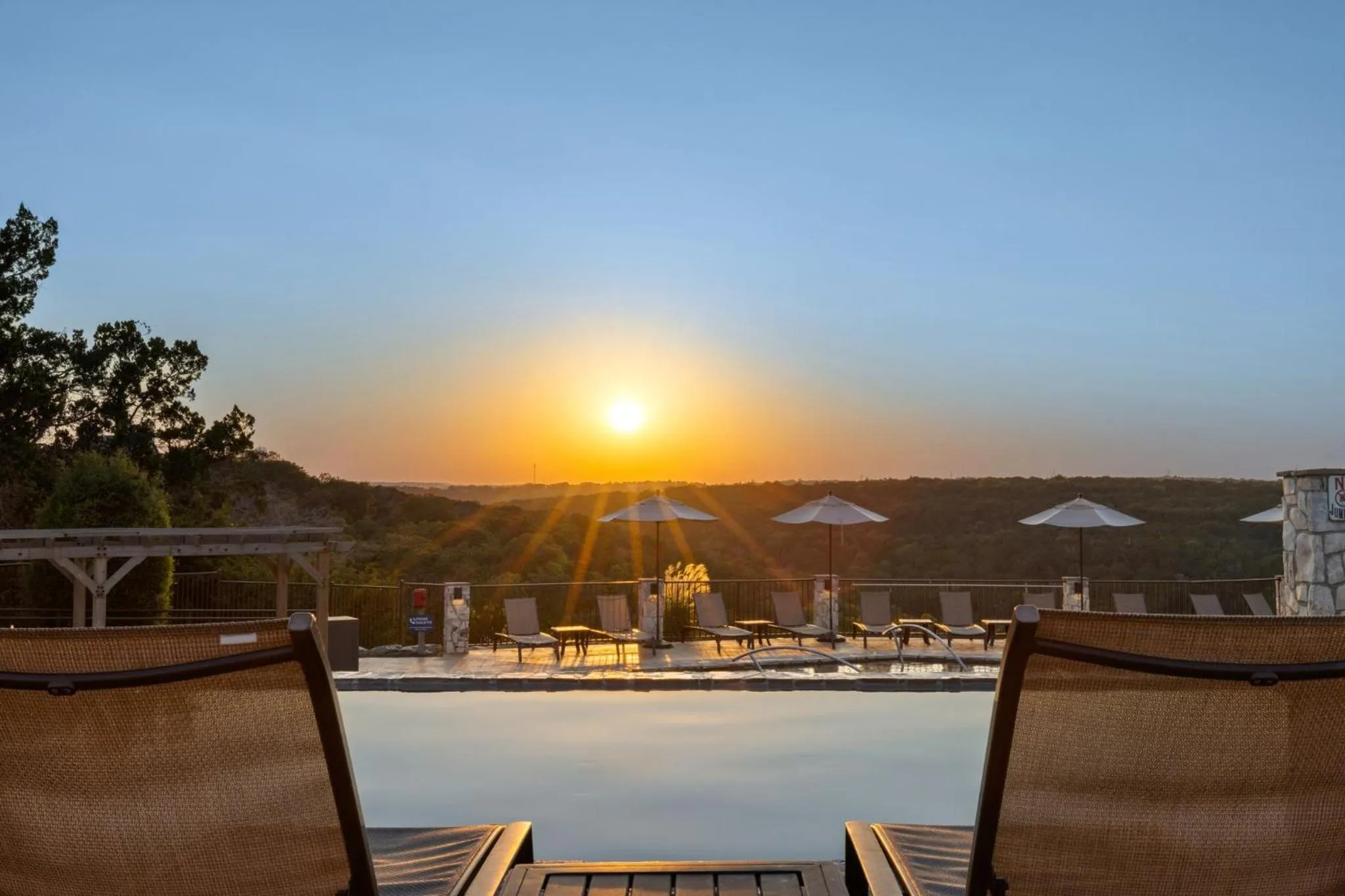 Swimming pool in WorldMark Hunt – Stablewood Springs Resort